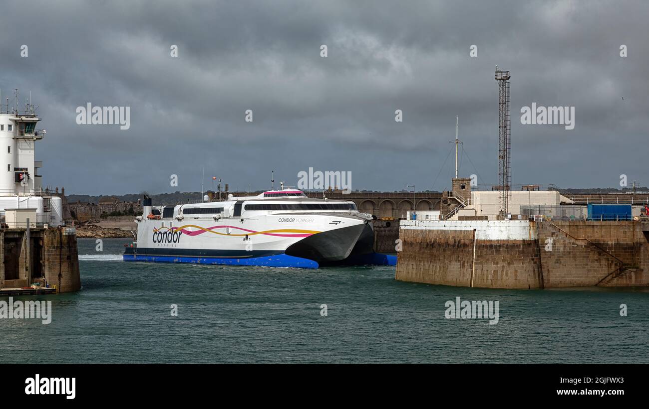 Catamaran ferry condor ferries hi-res stock photography and images - Alamy