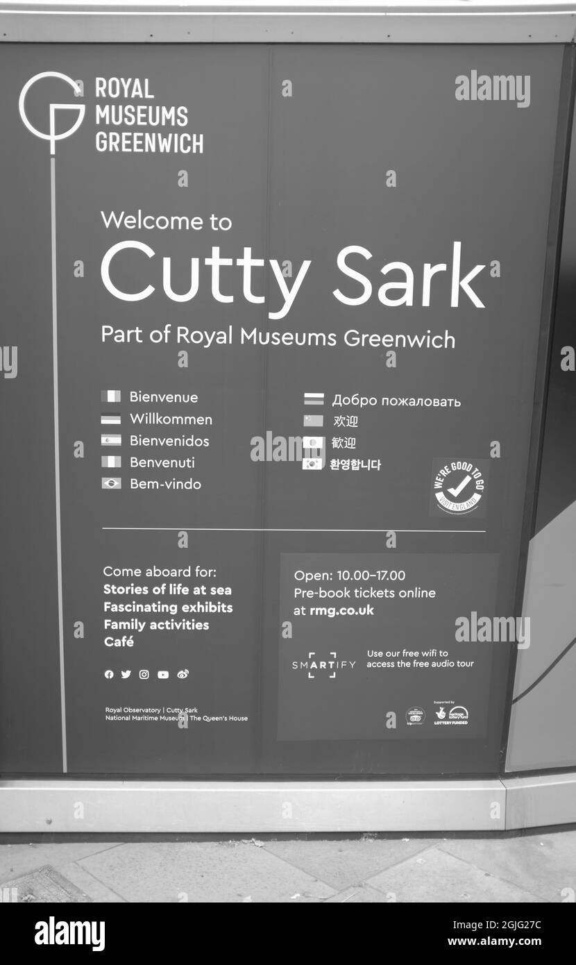 The Cutty Sark, Greenwich, London, England, UK Stock Photo