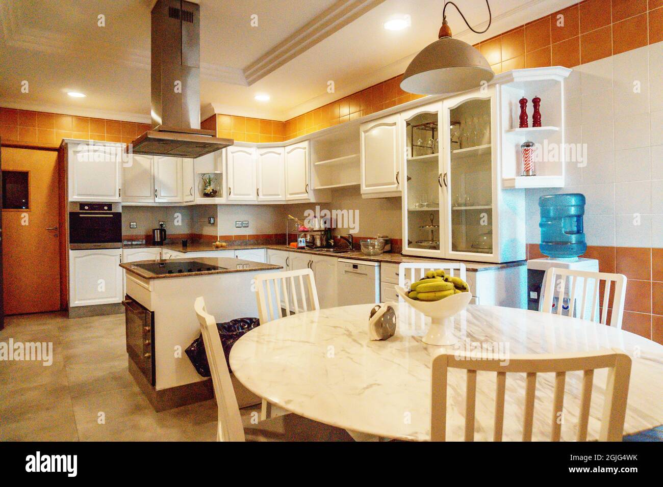 DOHA, QATAR Oct 07, 2018 The fragment of the cozy kitchen interior