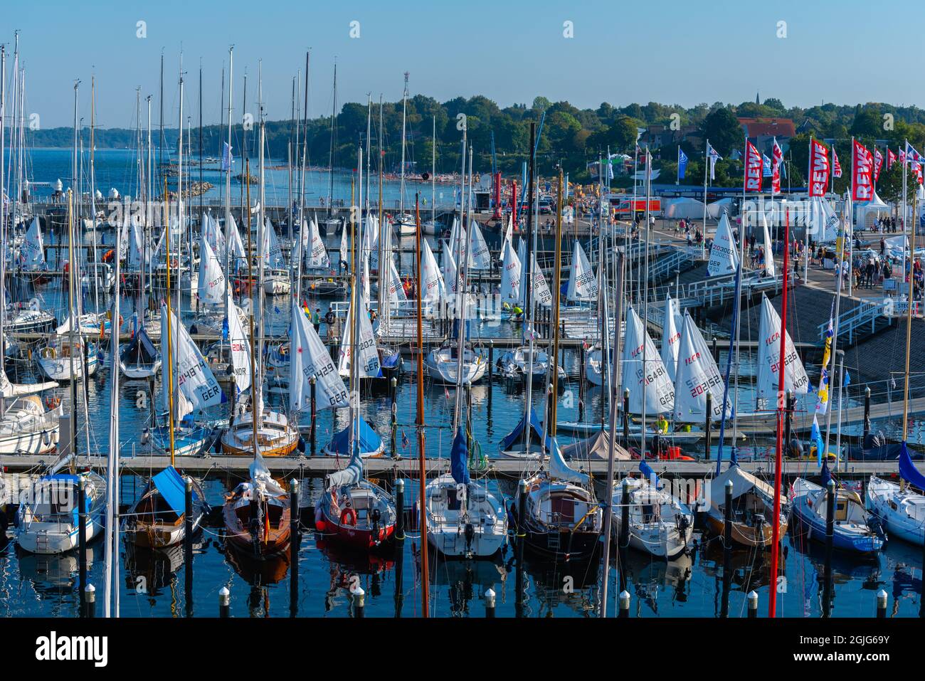 The annual Kiel Week or Kiel Regatta on the Baltic Sea is the world´s