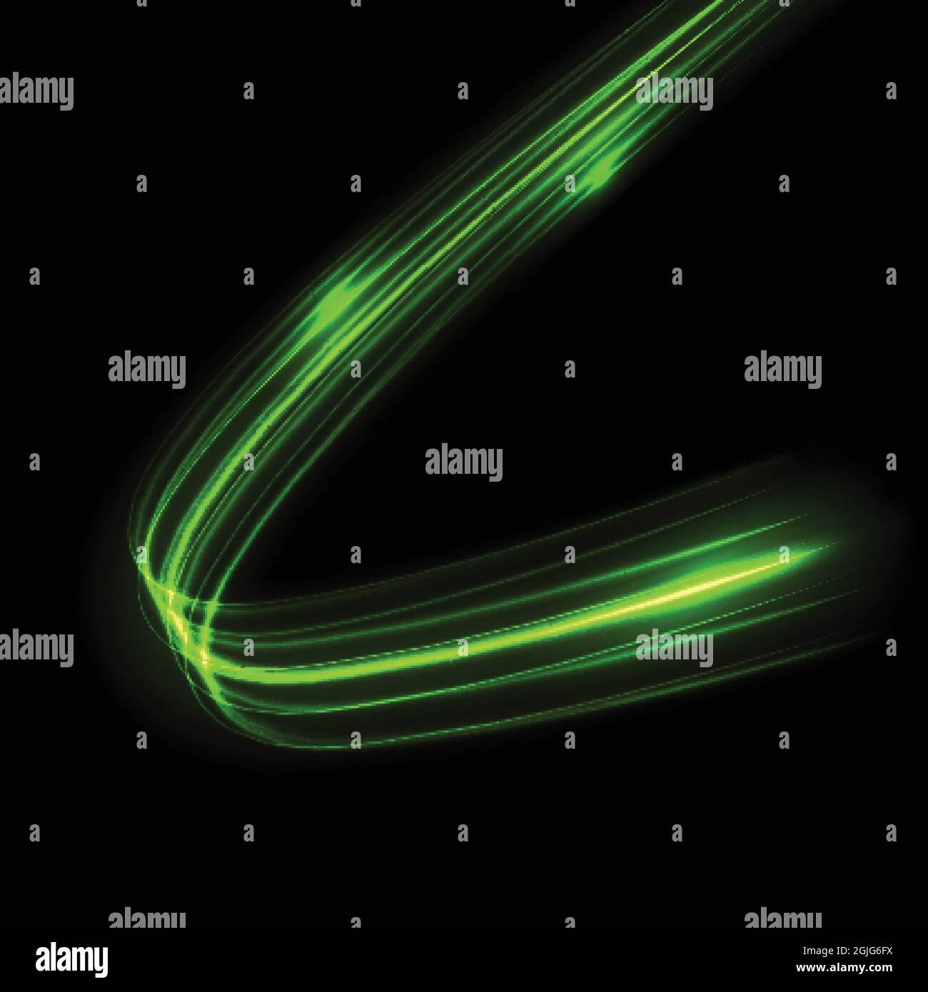 Glow light trail effect. Glowing flash trace isolated with magic dust ...