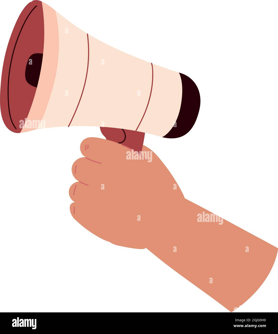 hand with megaphone Stock Vector Image & Art - Alamy
