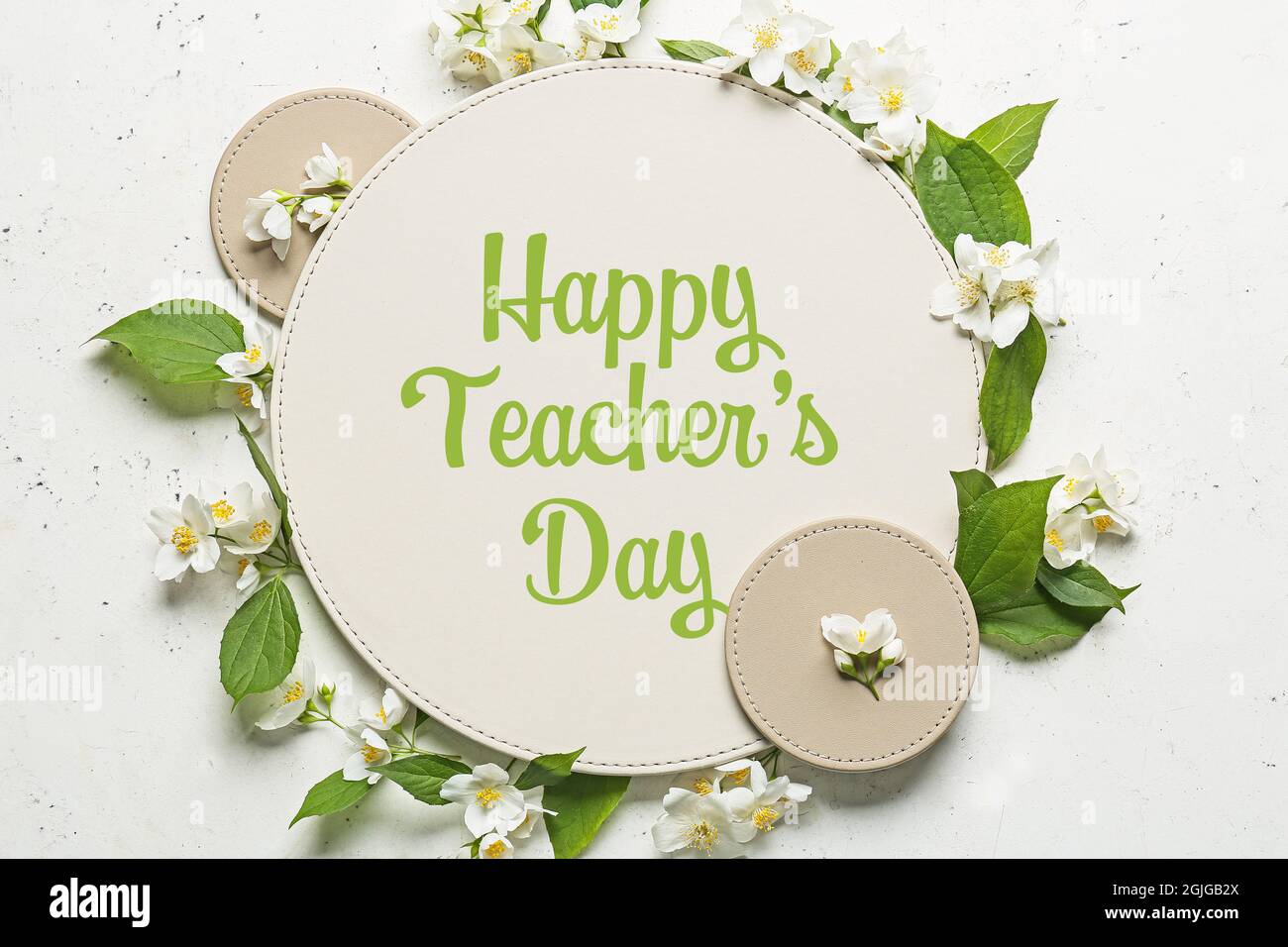 Beautiful Happy Teachers Day Beautiful Greeting Card For Happy Teacher's Day Stock Photo - Alamy