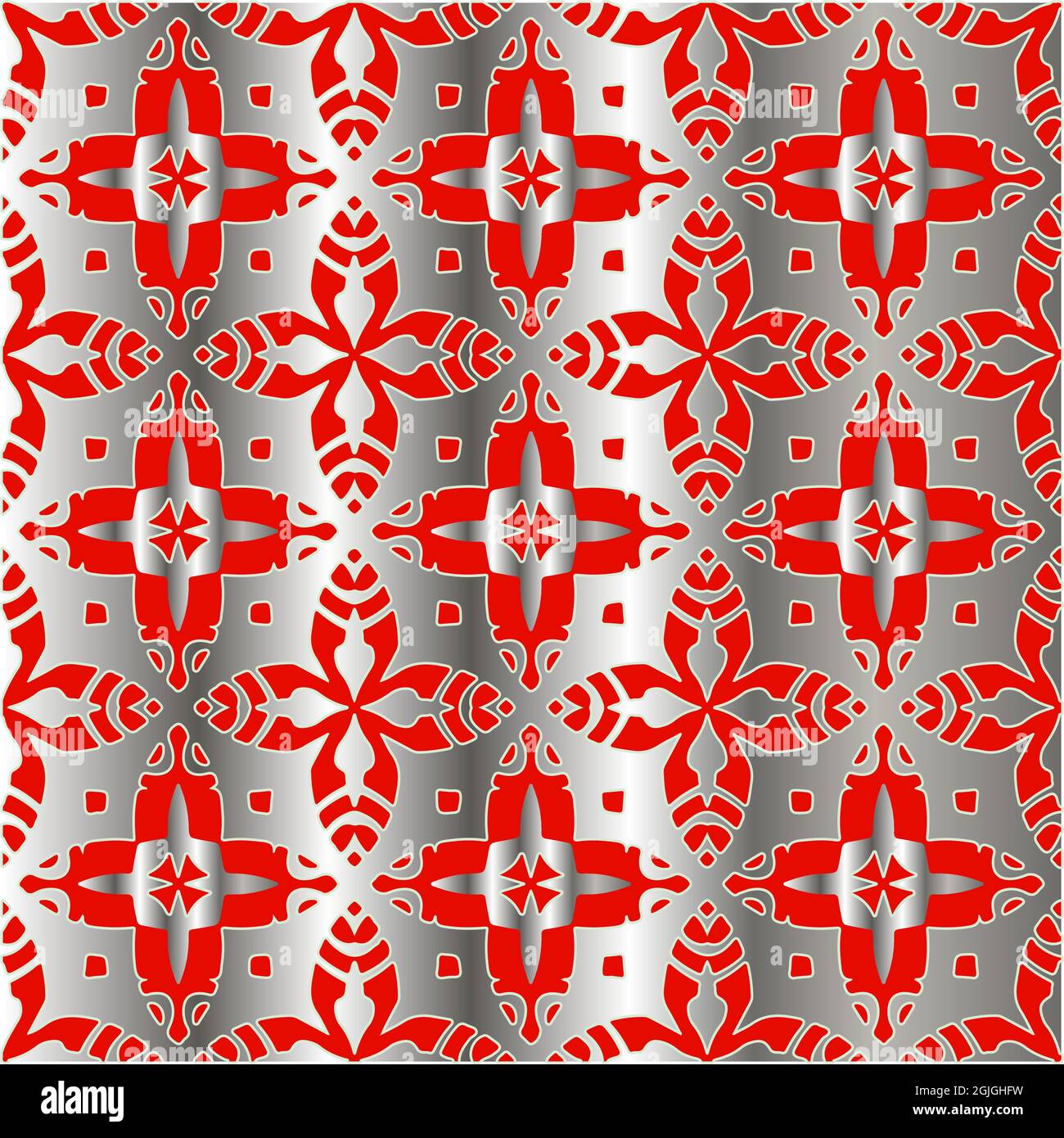 red pattern on a metal background. pattern for fabric, wallpaper, packaging. Decorative print. Stock Vector