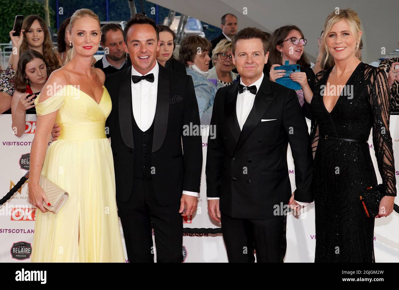 Anne-Marie Corbett, Ant McPartlin, Declan Donnelly and Ali Astall