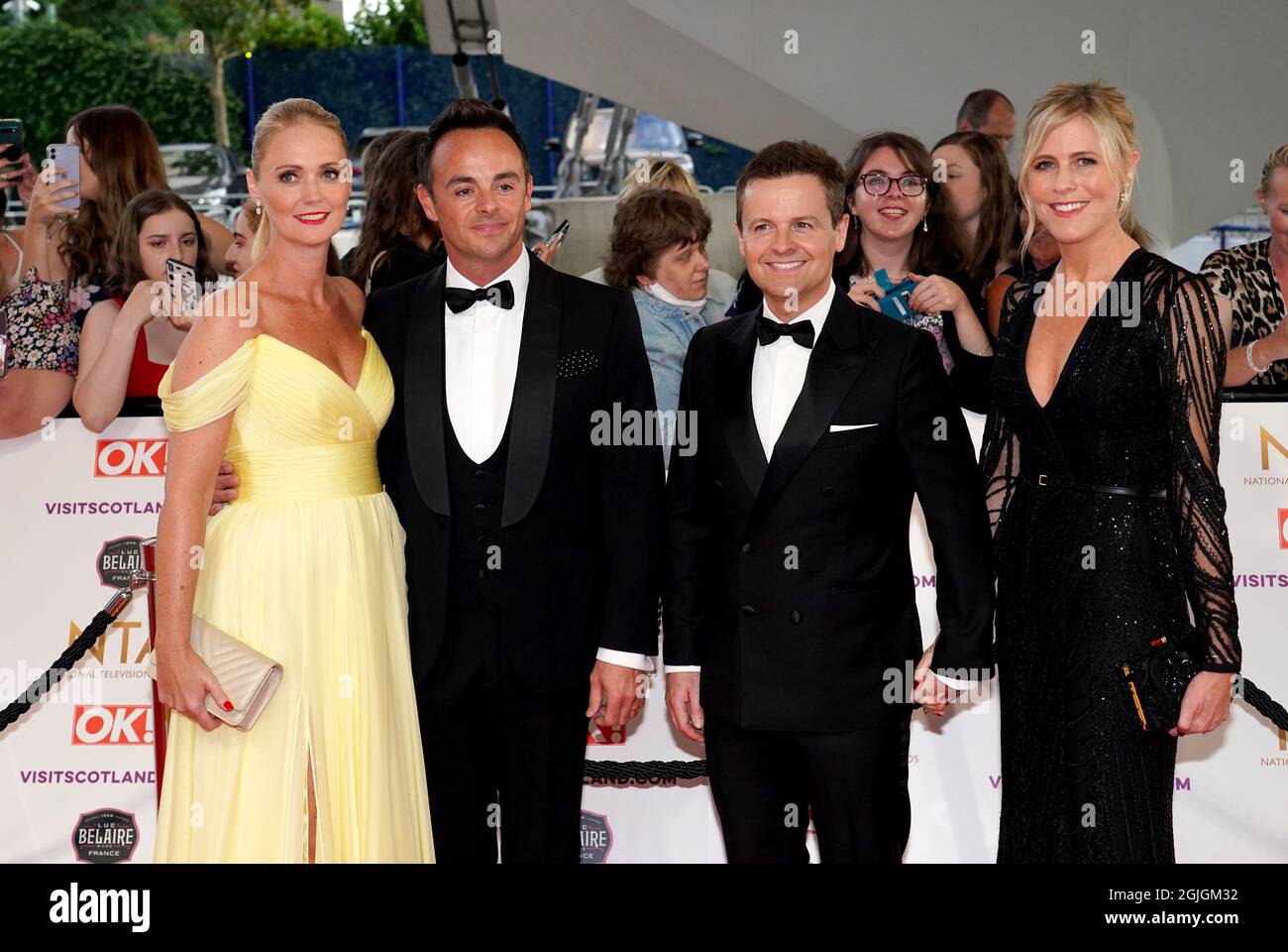Anne-Marie Corbett, Ant McPartlin, Declan Donnelly and Ali Astall