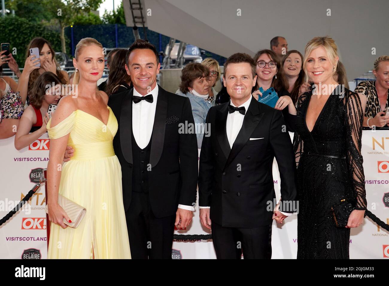 Anne-Marie Corbett, Ant McPartlin, Declan Donnelly and Ali Astall