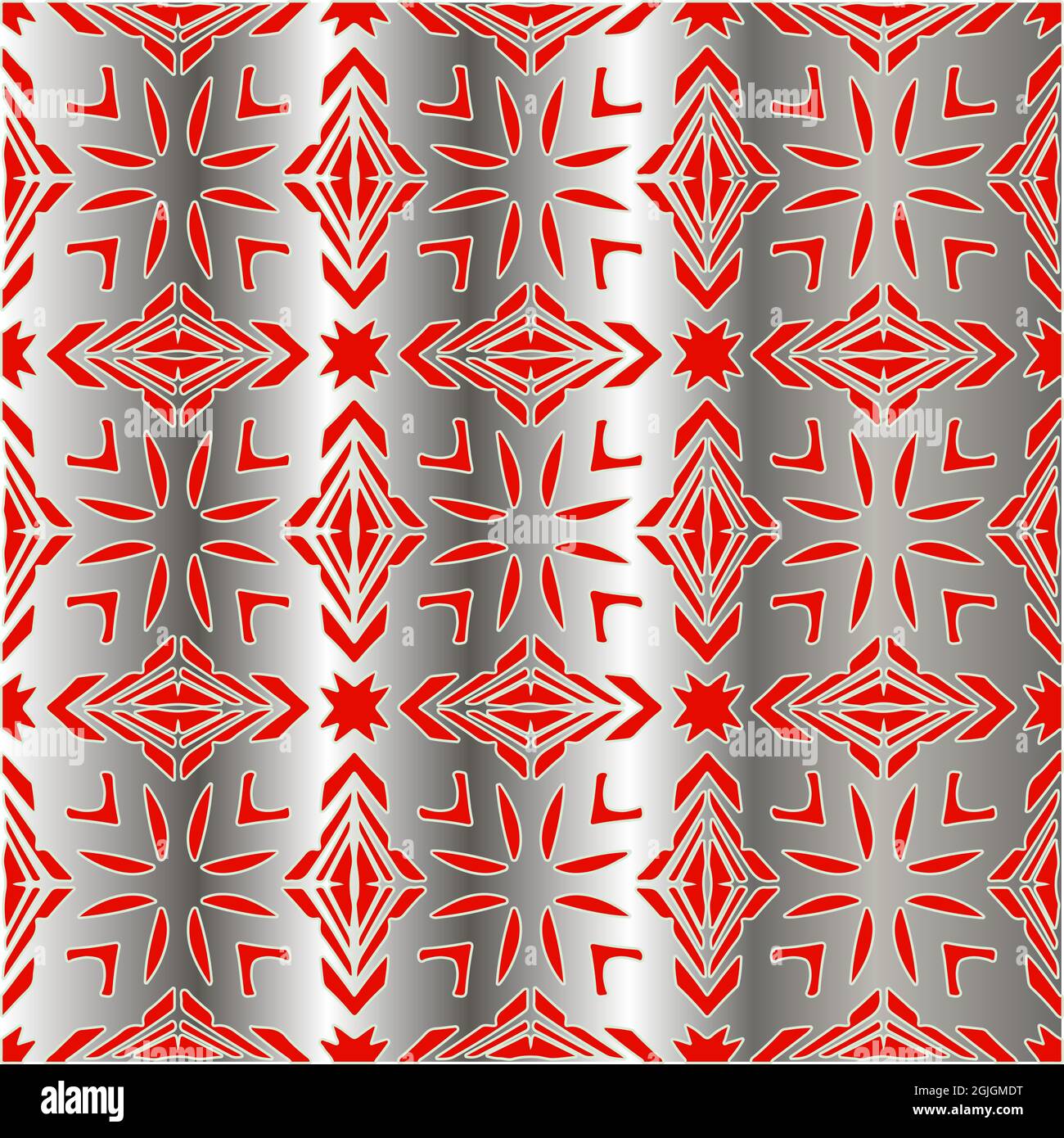 red pattern on a metal background. pattern for fabric, wallpaper ...