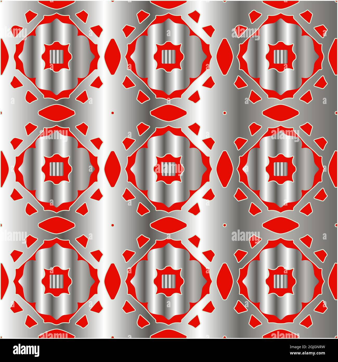 red pattern on a metal background. pattern for fabric, wallpaper ...