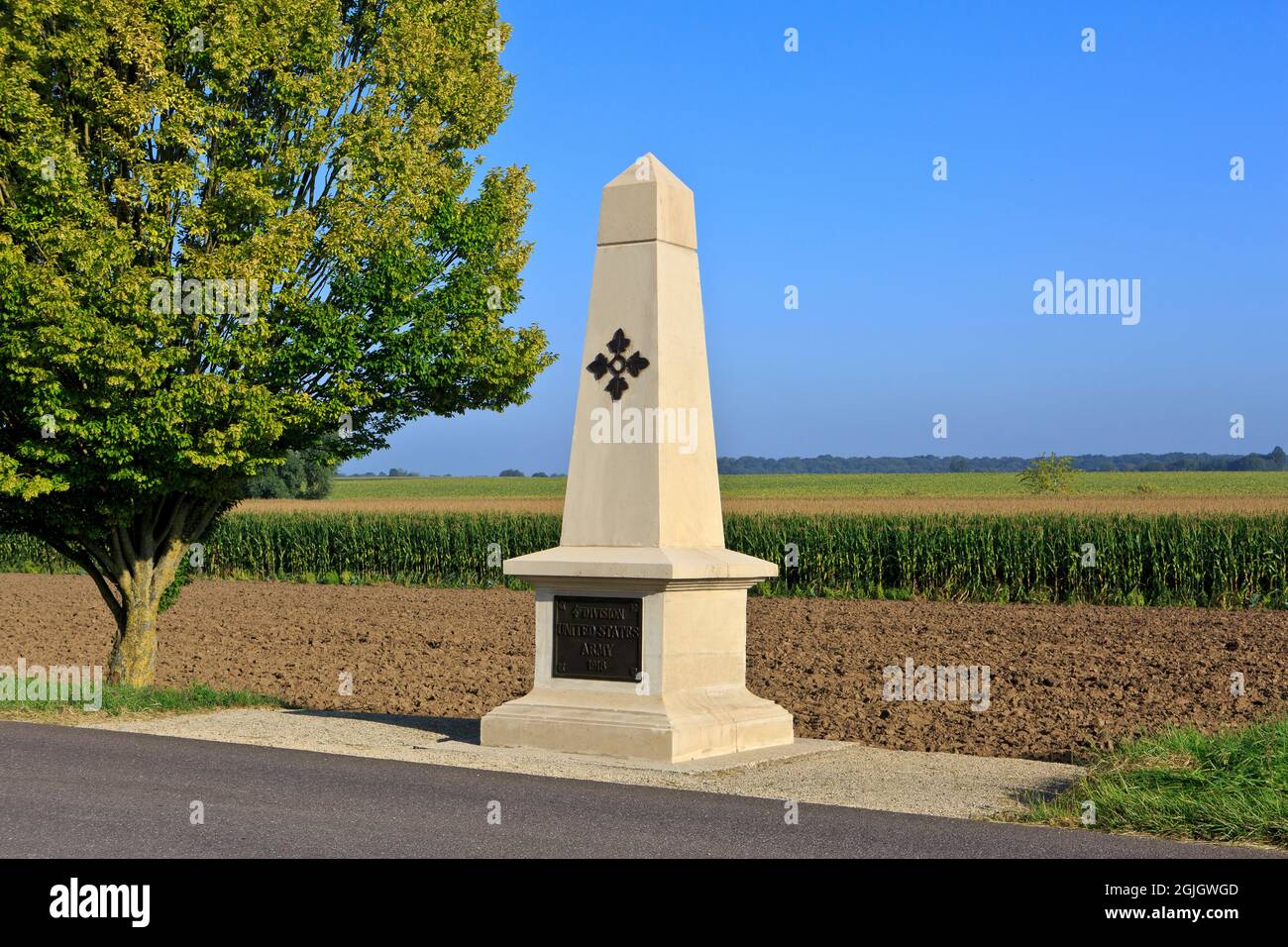 The 4th Division Saint Mihiel Monument in Manheulles (Meuse), France Stock Photo