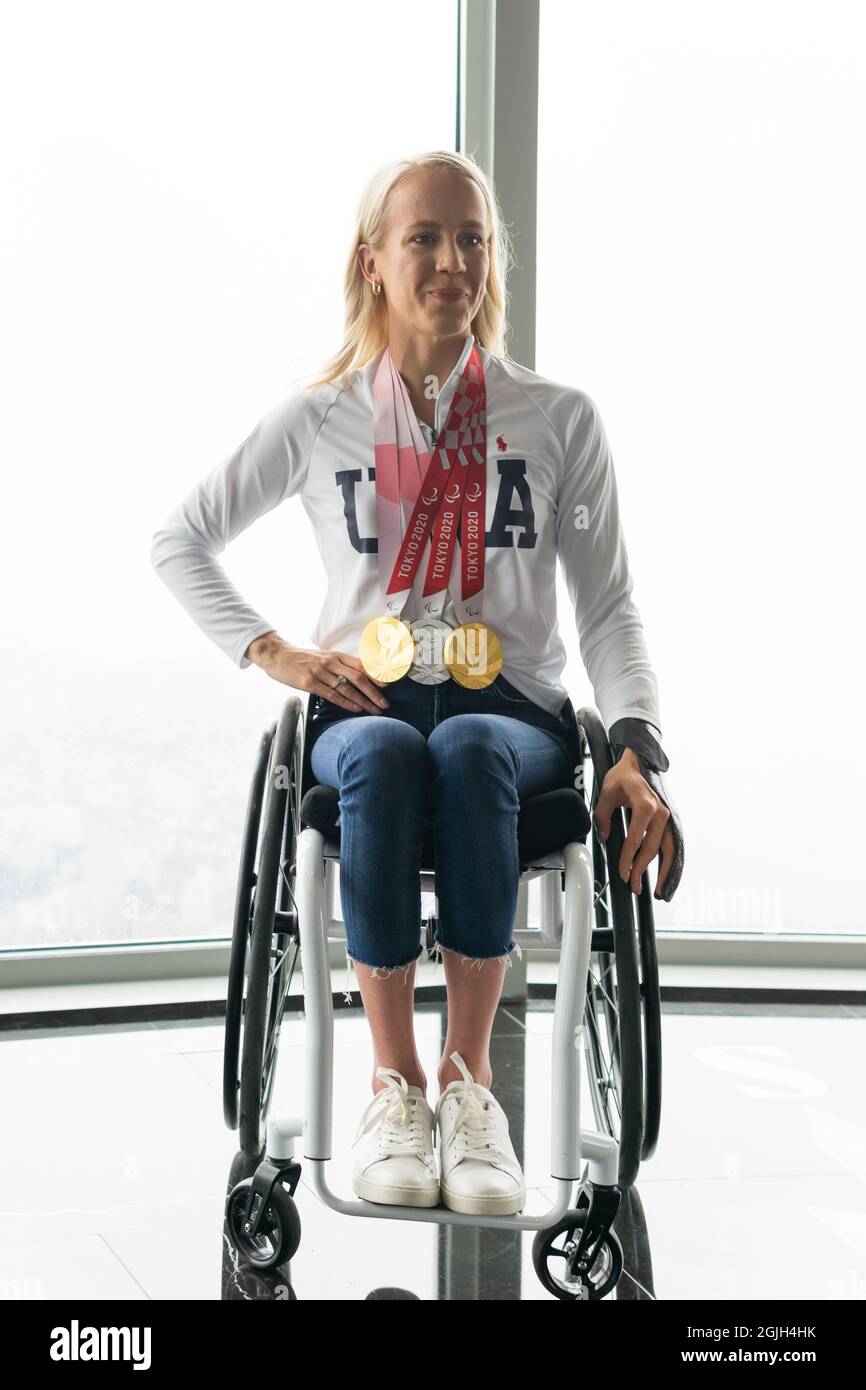 Paralympic Gold MedalWinning swimmer Mallory Weggemann, visits the