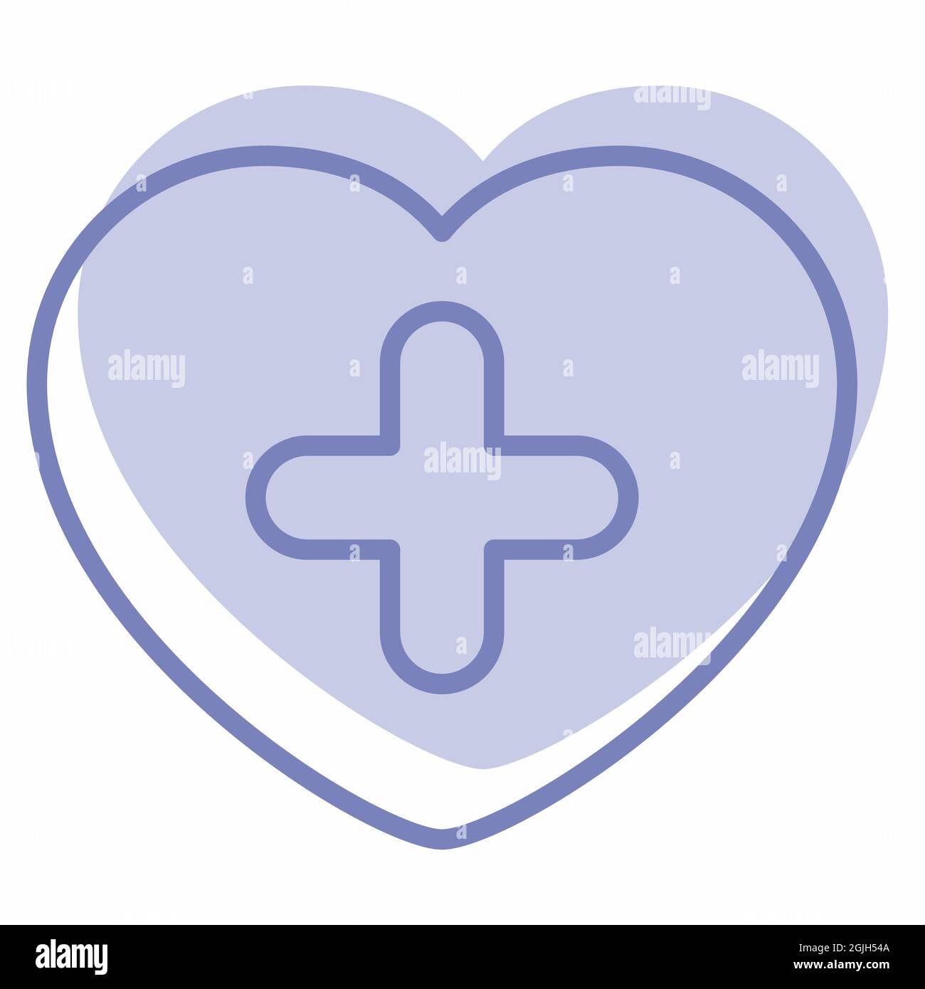 Icon Vector of Pulse - Two Tone Style - Simple illustration, Editable stroke, Design template vector, Good for prints, posters, advertisements, announ Stock Vector