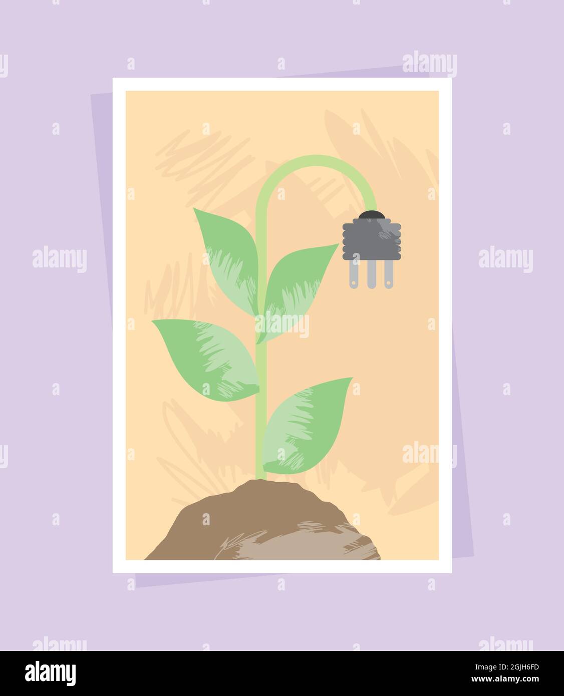 ecology green electric plug Stock Vector Image & Art - Alamy
