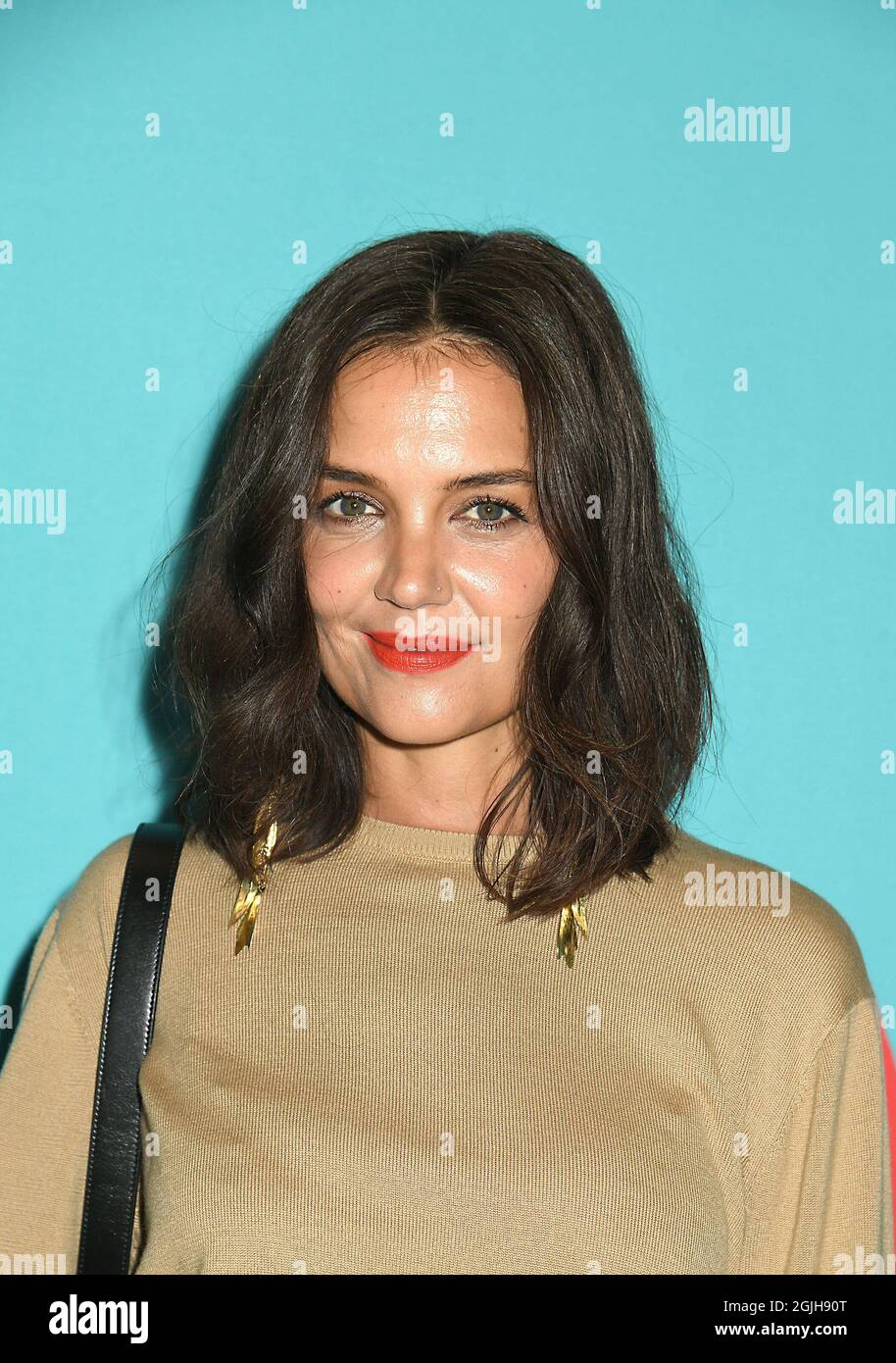 Katie Holmes attends Iris Apfel's 100 Birthday at Central Park Tower on September 9, 2021 in New York Citiy, New York, USA. Robin Platzer/ Twin Images/ Credit: Sipa USA/Alamy Live News Stock Photo