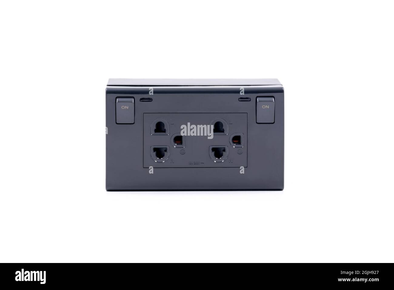 Black color wall outlet AC power plug socket with On-Off switch ...