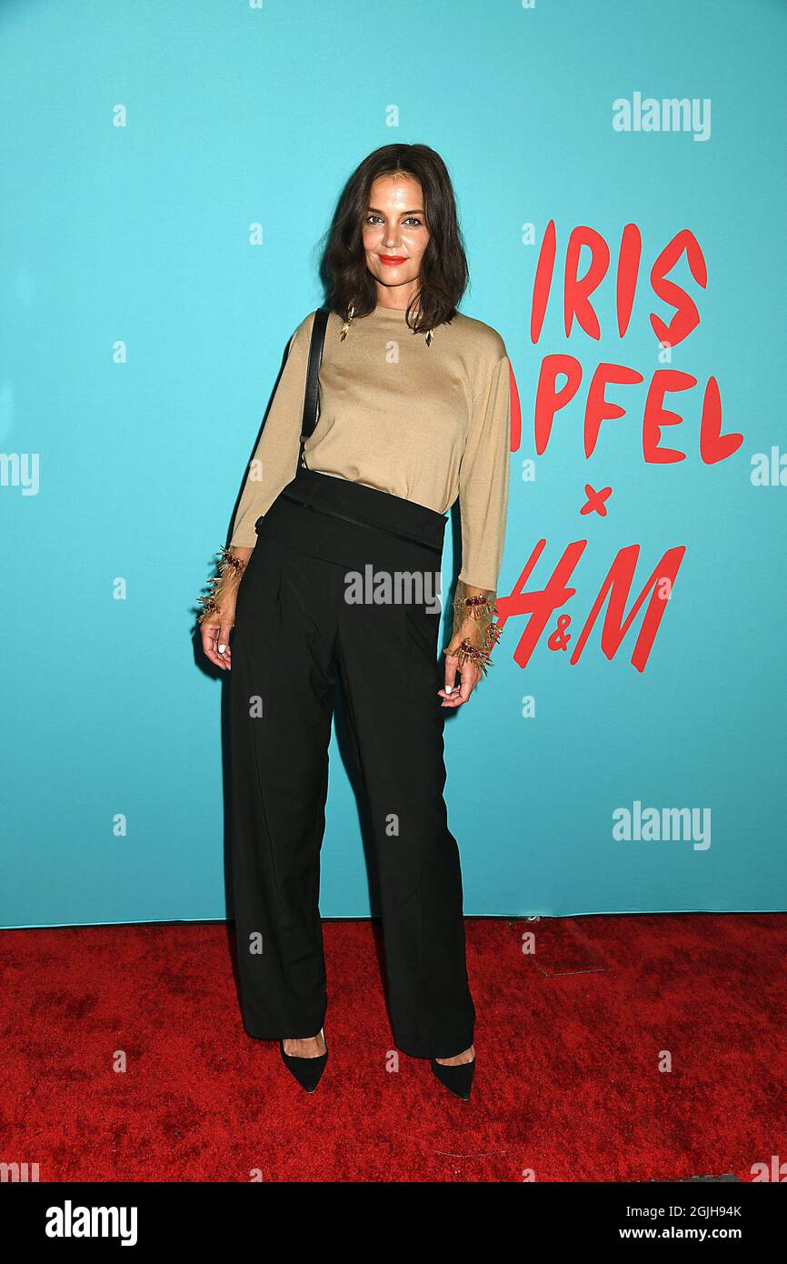 Katie Holmes attends Iris Apfel's 100 Birthday at Central Park Tower on September 9, 2021 in New York Citiy, New York, USA. Robin Platzer/ Twin Images/ Credit: Sipa USA/Alamy Live News Stock Photo