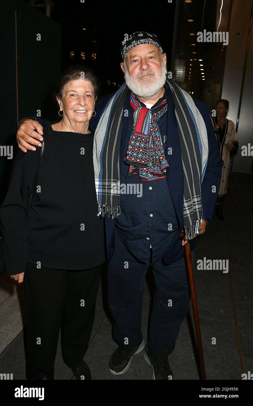 Nan Bush and Bruce Weber attends Iris Apfel's 100th Birthday at Central Park Tower on September 9, 2021 in New York Citiy, New York, USA. Robin Platzer/ Twin Images/ Credit: Sipa USA/Alamy Live News Stock Photo