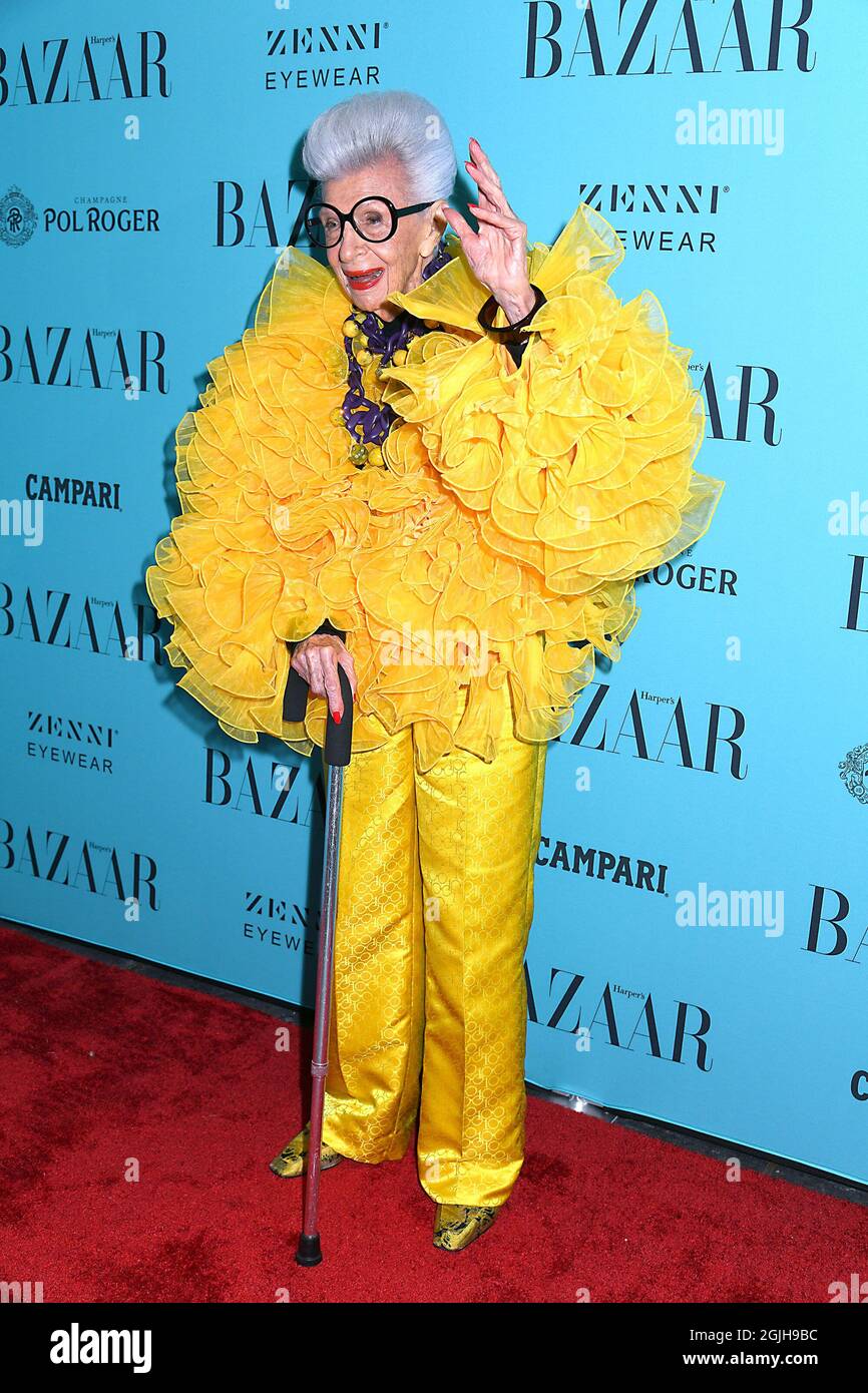 New York, USA. September 9 2021: Iris Apfel attends Iris Apfel&rsquo;s 100