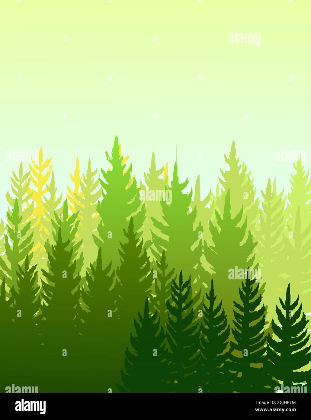 Foggy mountain background Stock Vector Images - Alamy