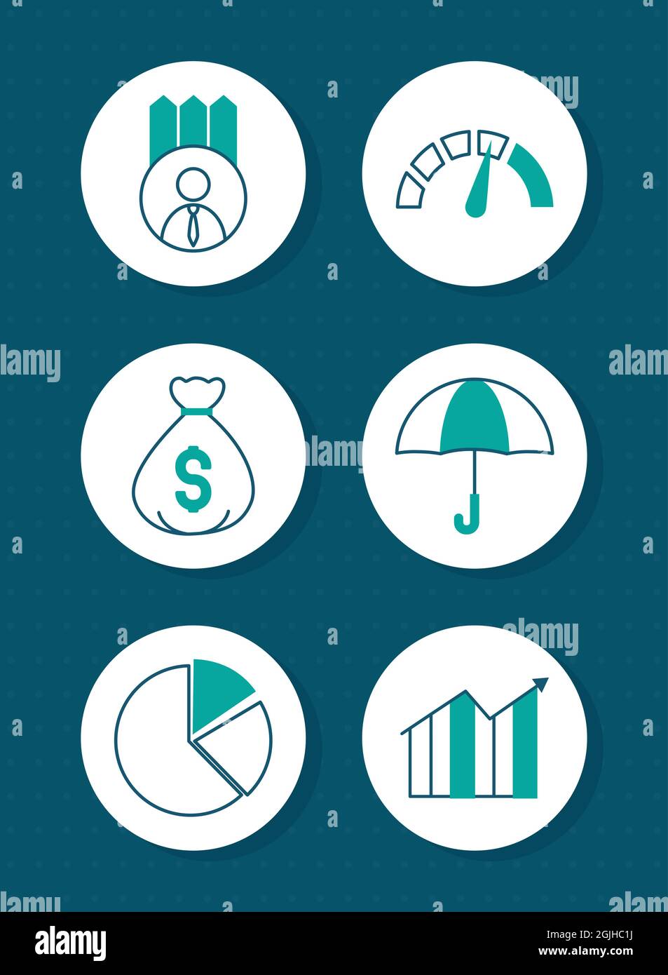 risk management icon set design Stock Vector Image & Art - Alamy