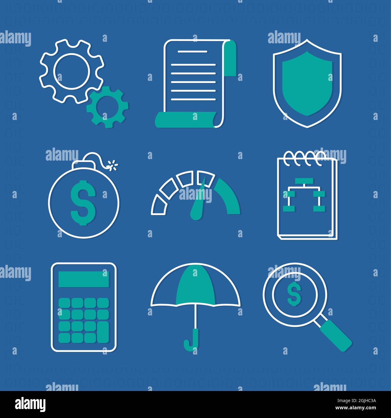 business and money icon set Stock Vector Image & Art - Alamy
