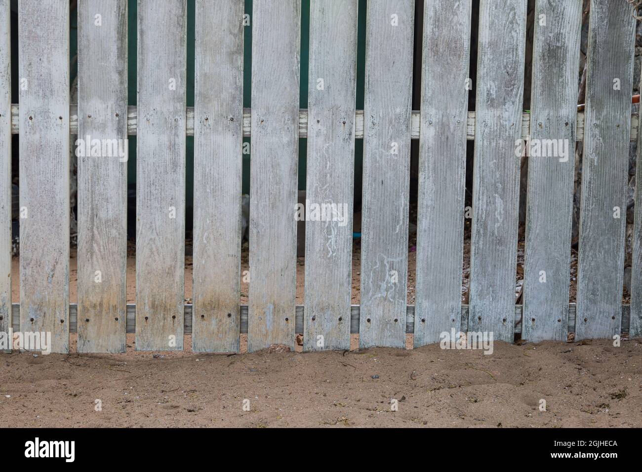 White old wooden fence hi-res stock photography and images - Alamy