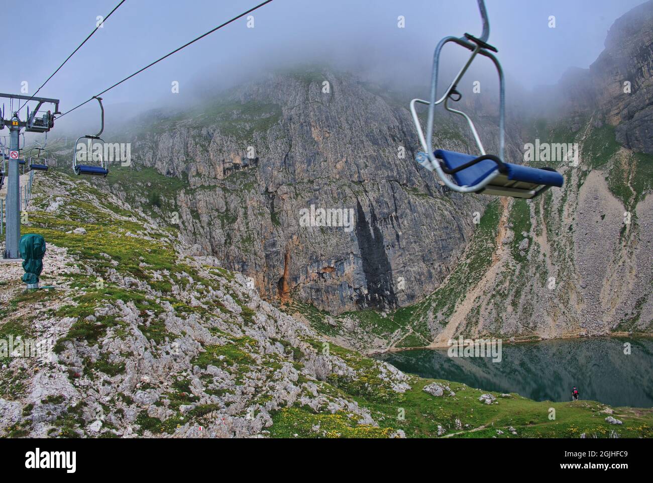 Amazing rocks of Dolomite mountains in Italy Stock Photo - Alamy