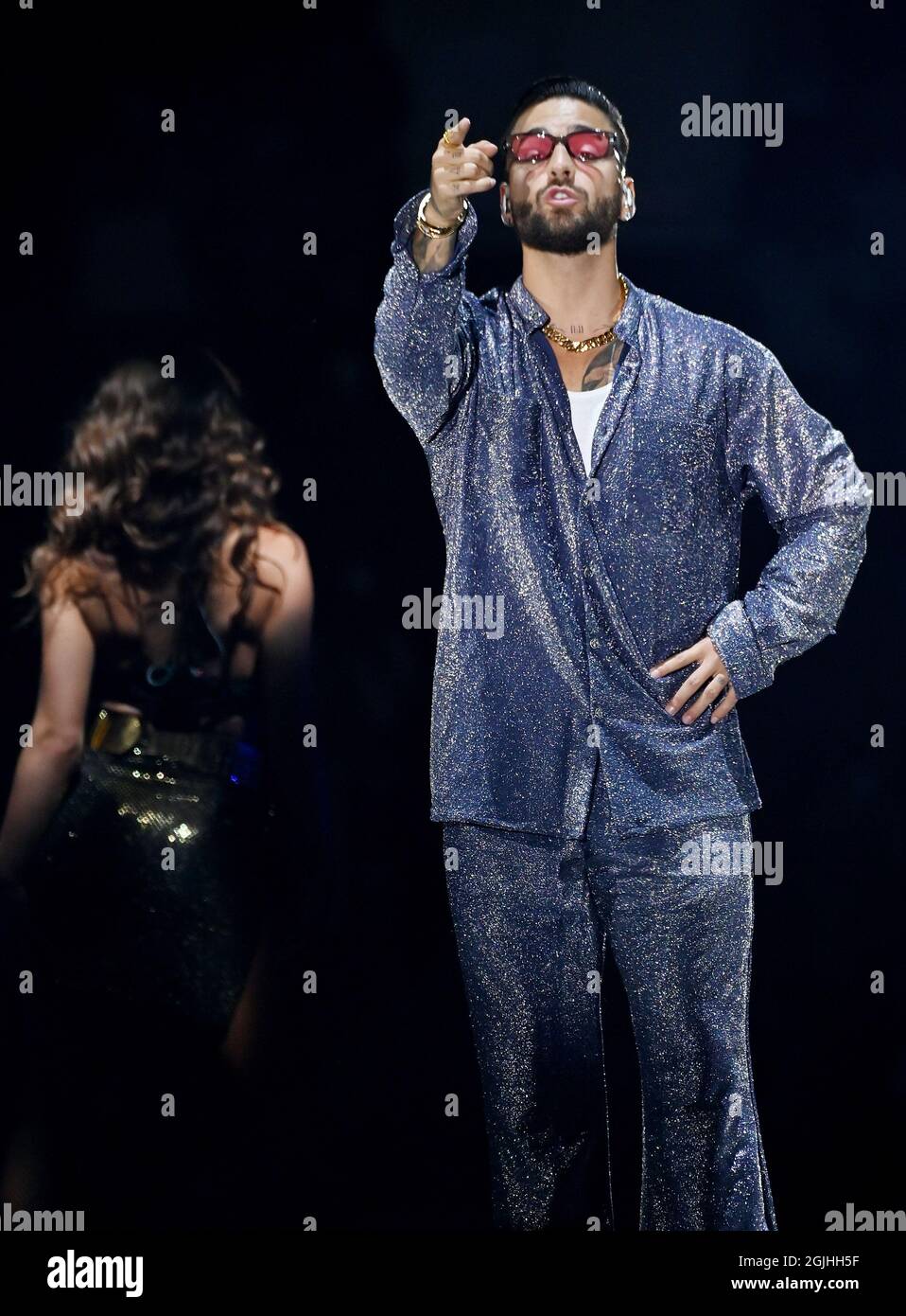 J Balvin performing live in 2025