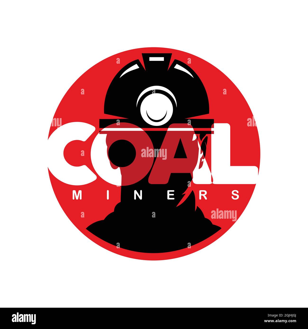 logo design for mining purposes Stock Vector
