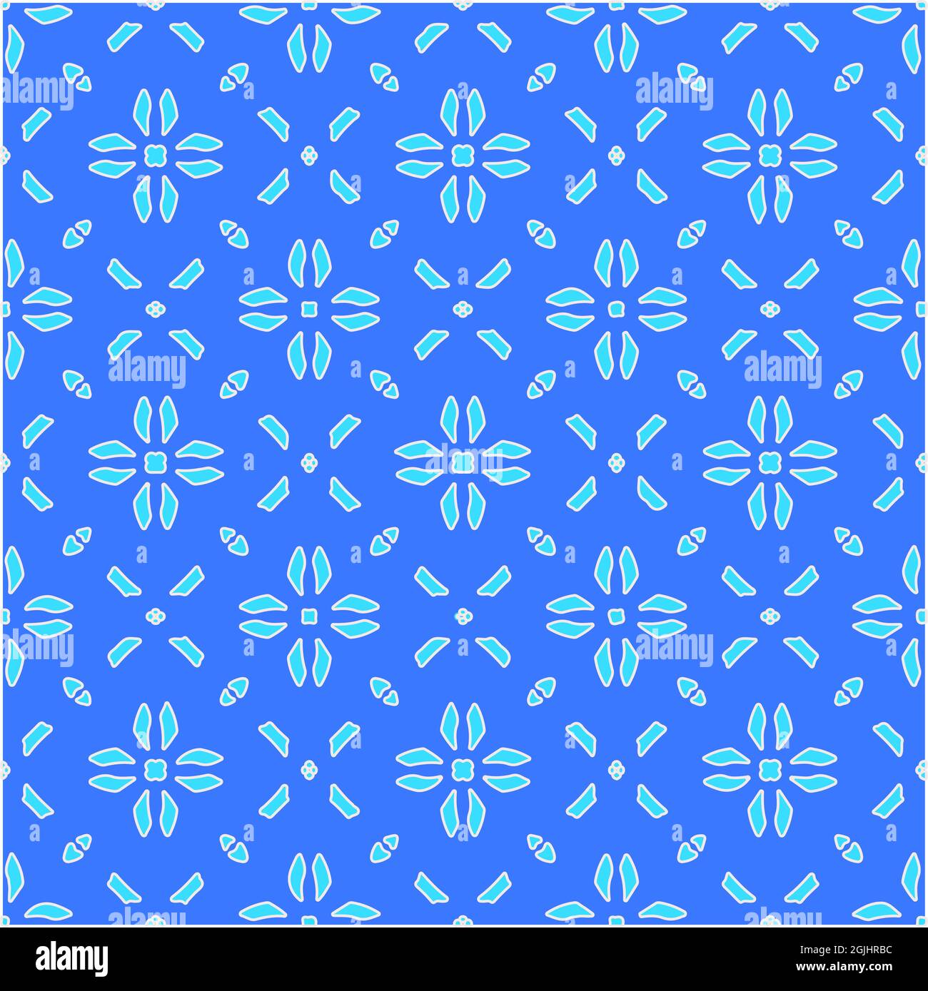 Geometric vector pattern with azure and blue color. simple ornament for ...