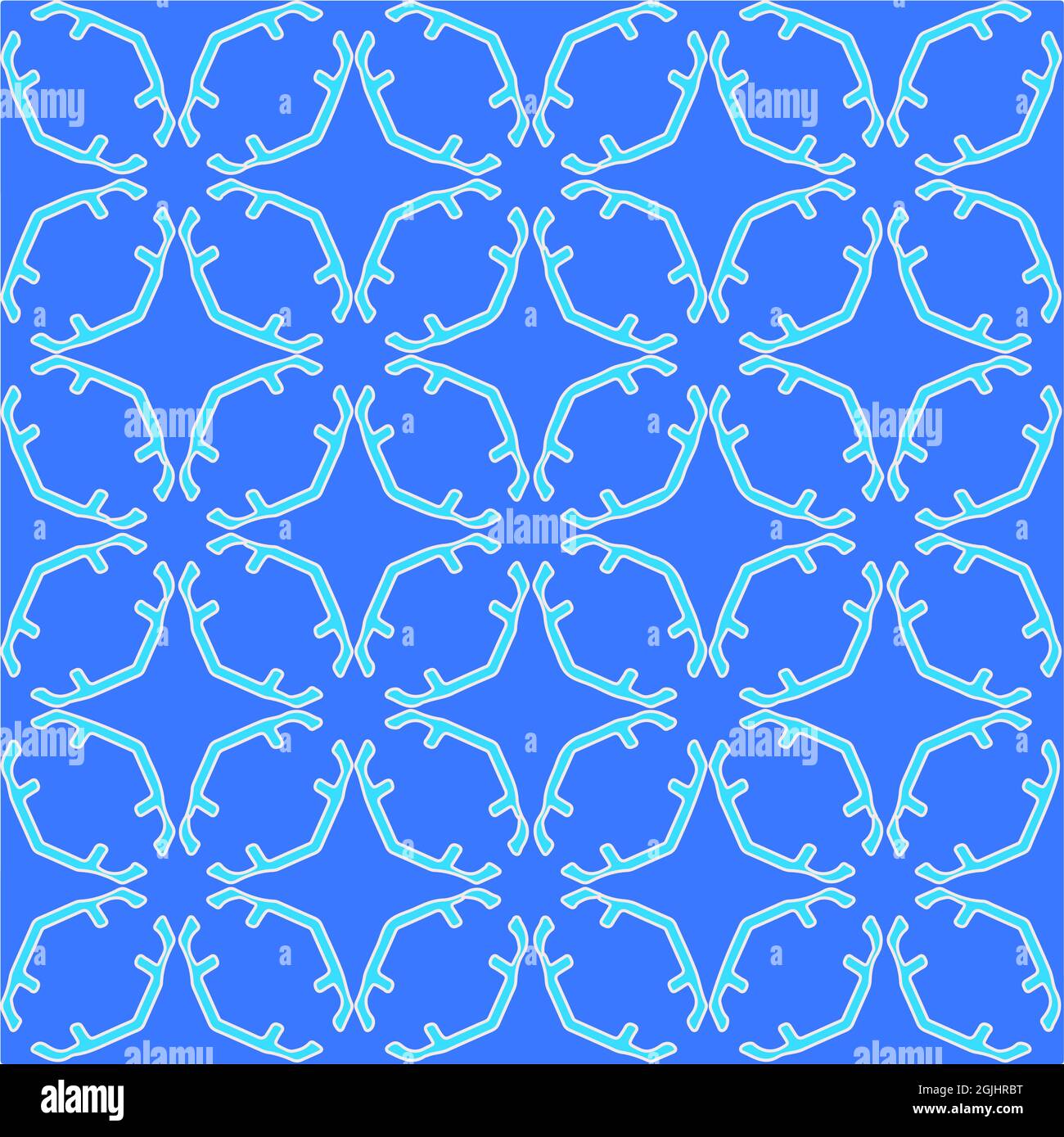 Geometric vector pattern with azure and blue color. simple ornament for ...