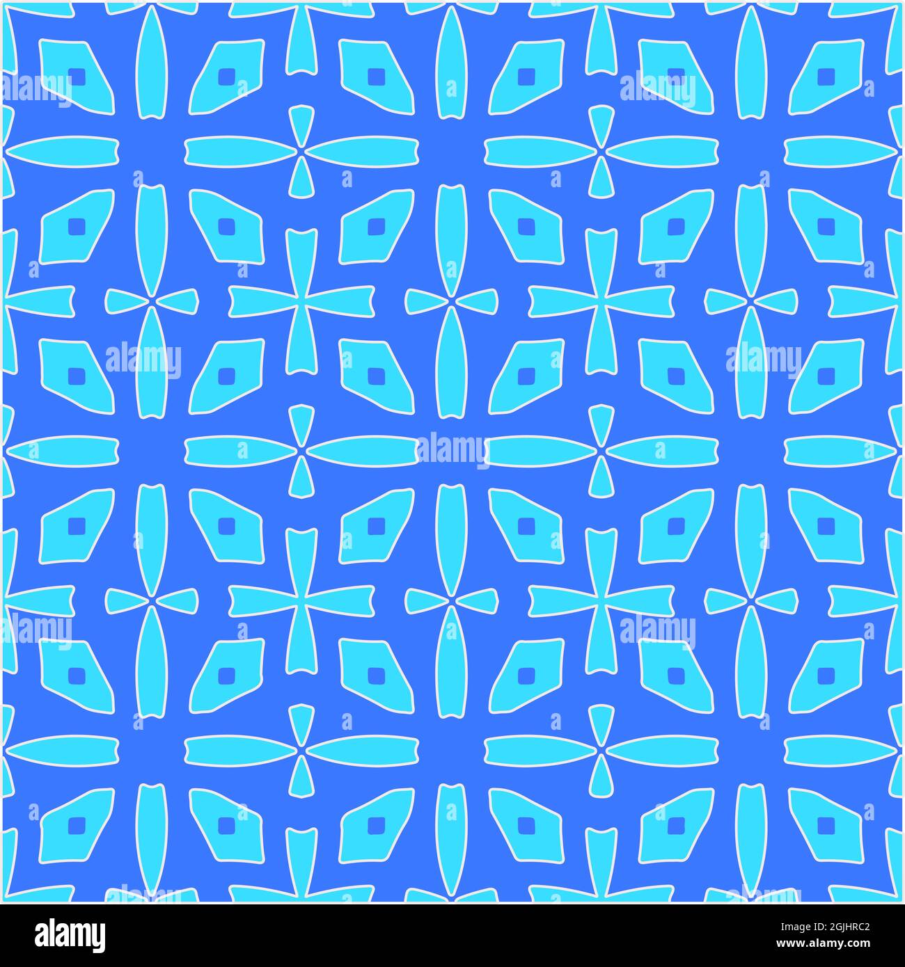 Geometric vector pattern with azure and blue color. simple ornament for ...