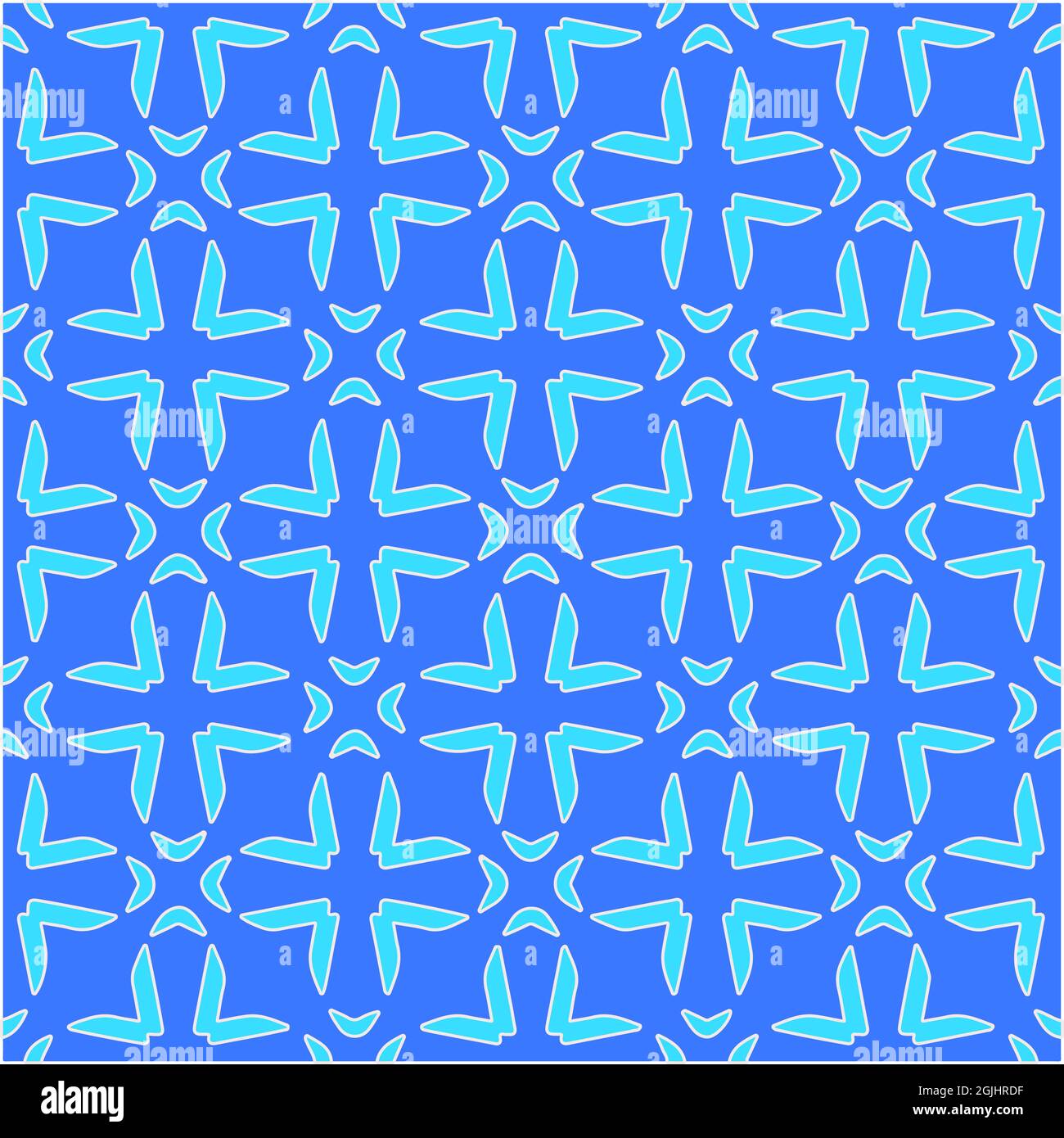 Geometric vector pattern with azure and blue color. simple ornament for ...