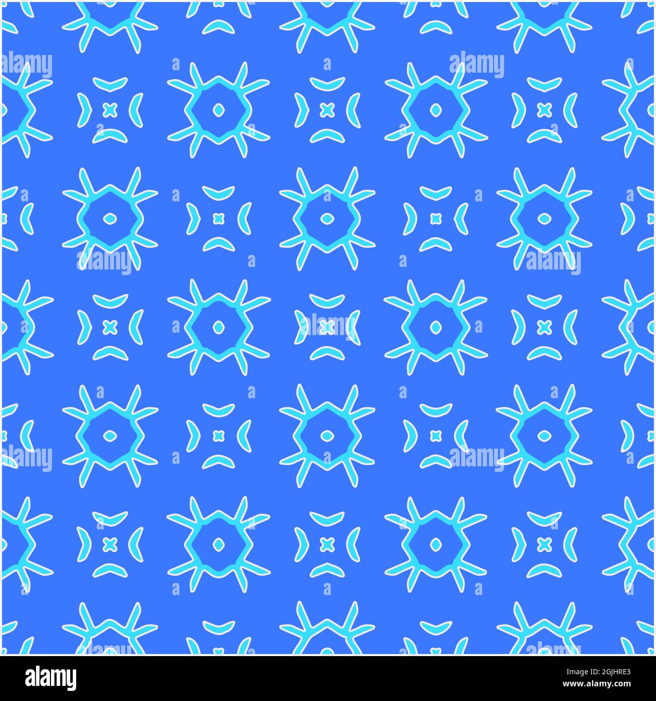 Geometric vector pattern with azure and blue color. simple ornament for ...