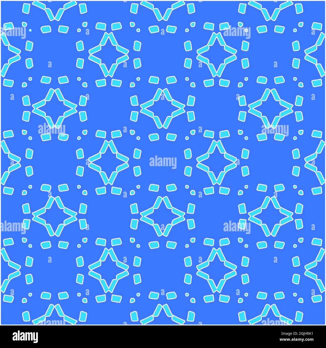 Geometric vector pattern with azure and blue color. simple ornament for ...