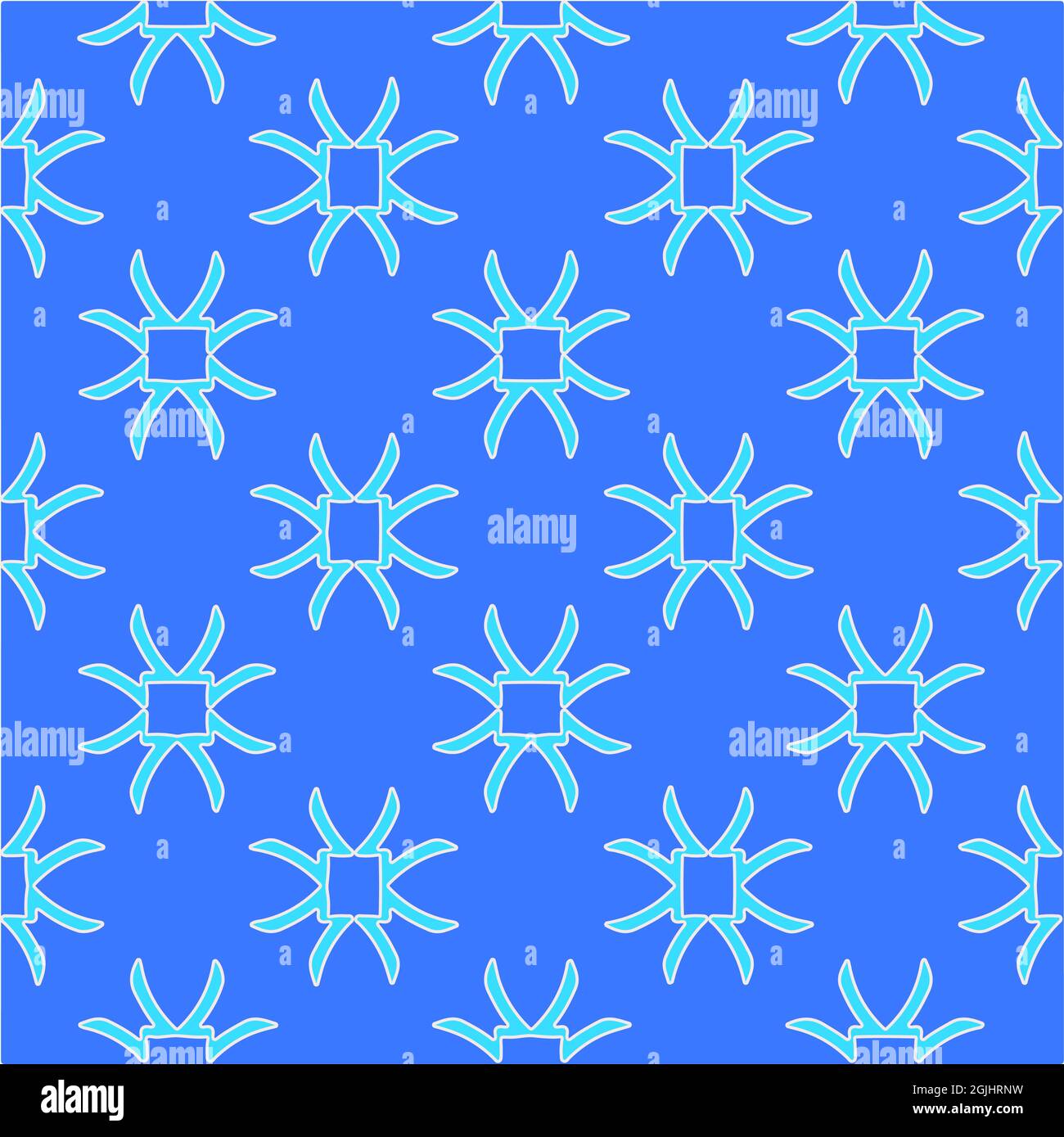 Geometric vector pattern with azure and blue color. simple ornament for ...