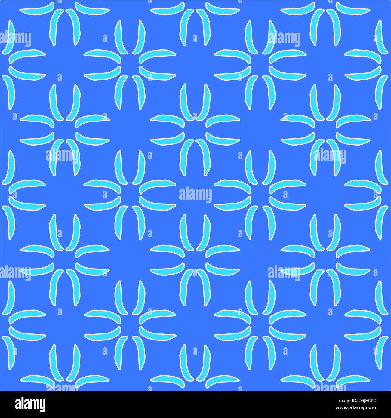 Geometric vector pattern with azure and blue color. simple ornament for ...