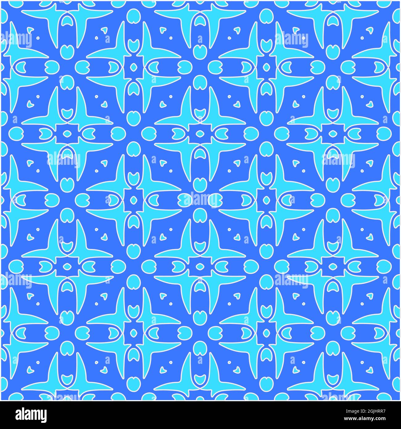 Geometric vector pattern with azure and blue color. simple ornament for ...