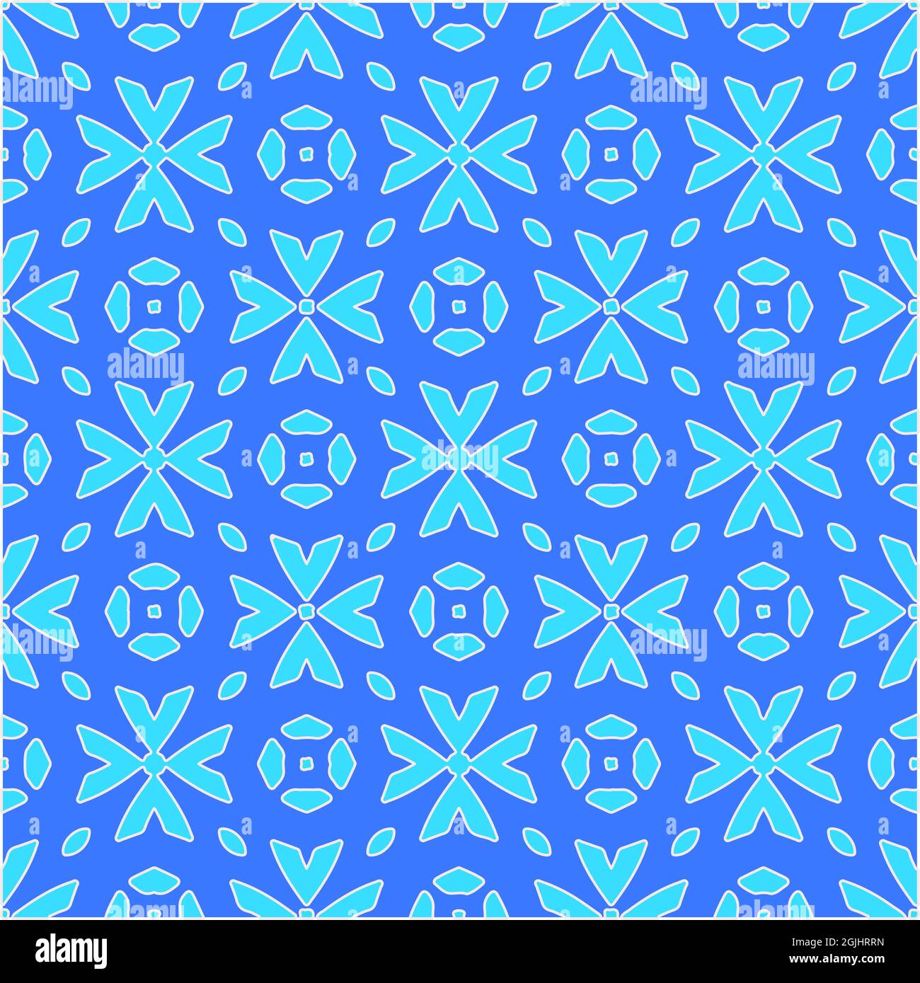 Geometric vector pattern with azure and blue color. simple ornament for ...