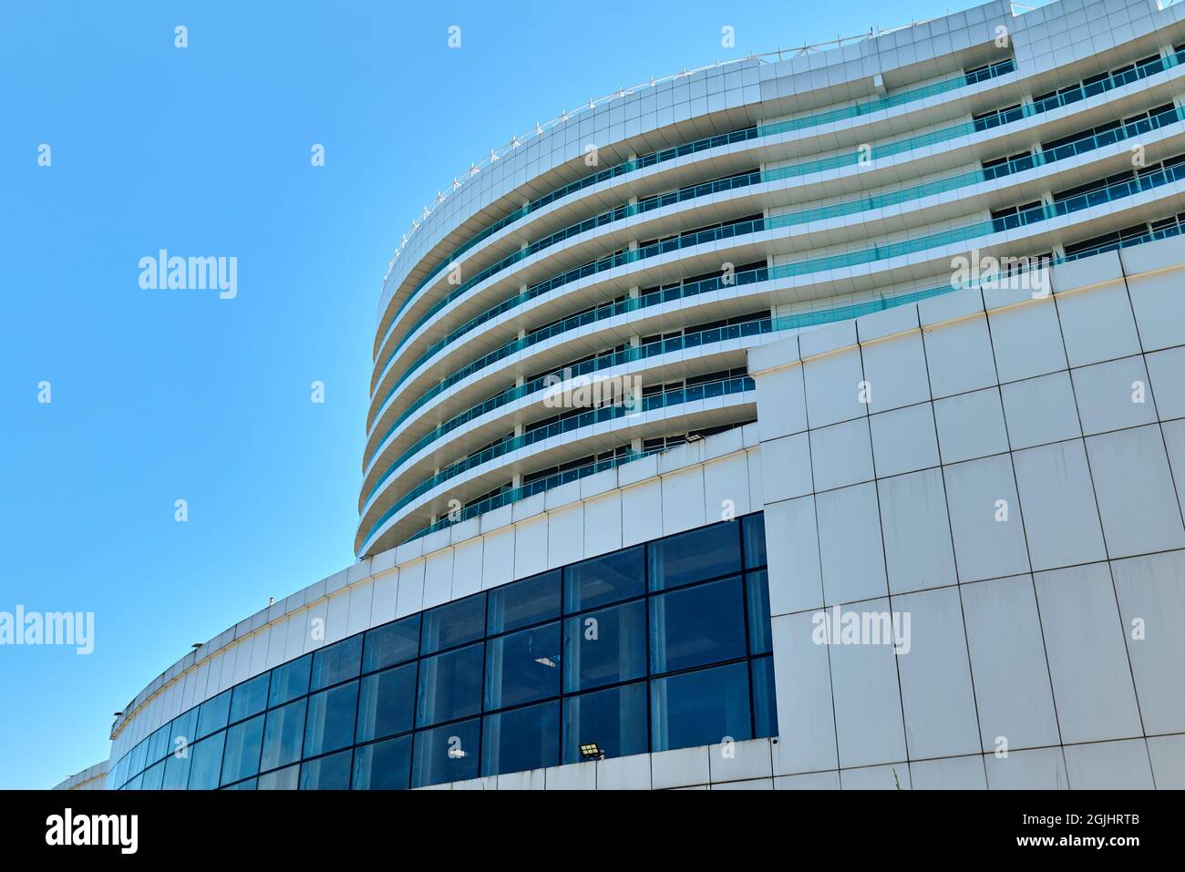 Architectural photo of a building with a white facade Stock Photo - Alamy