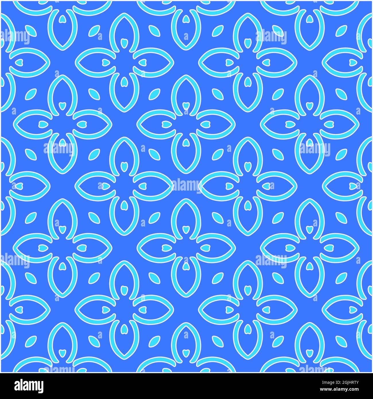 Geometric vector pattern with azure and blue color. simple ornament for ...