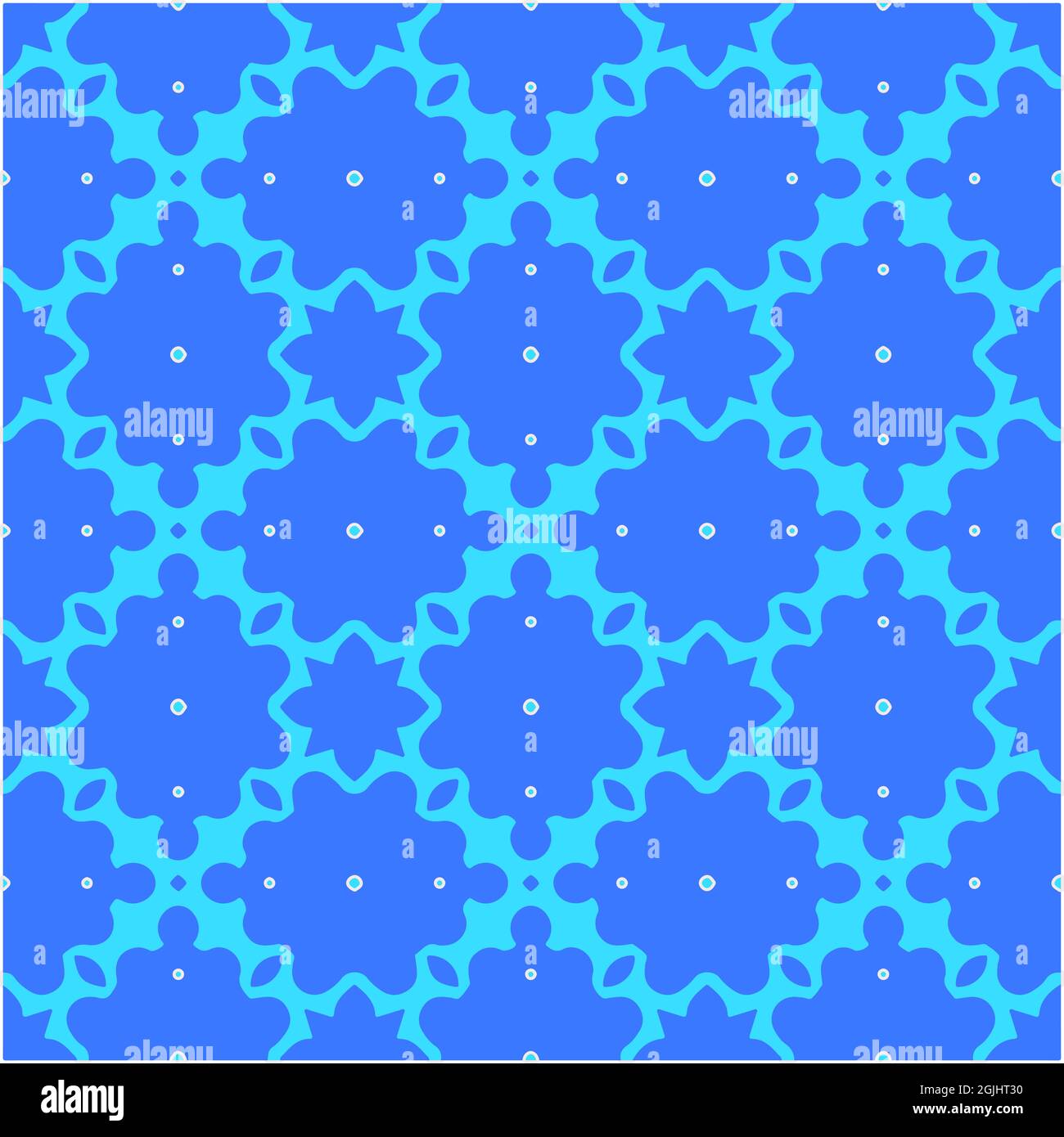 Geometric vector pattern with azure and blue color. simple ornament for ...