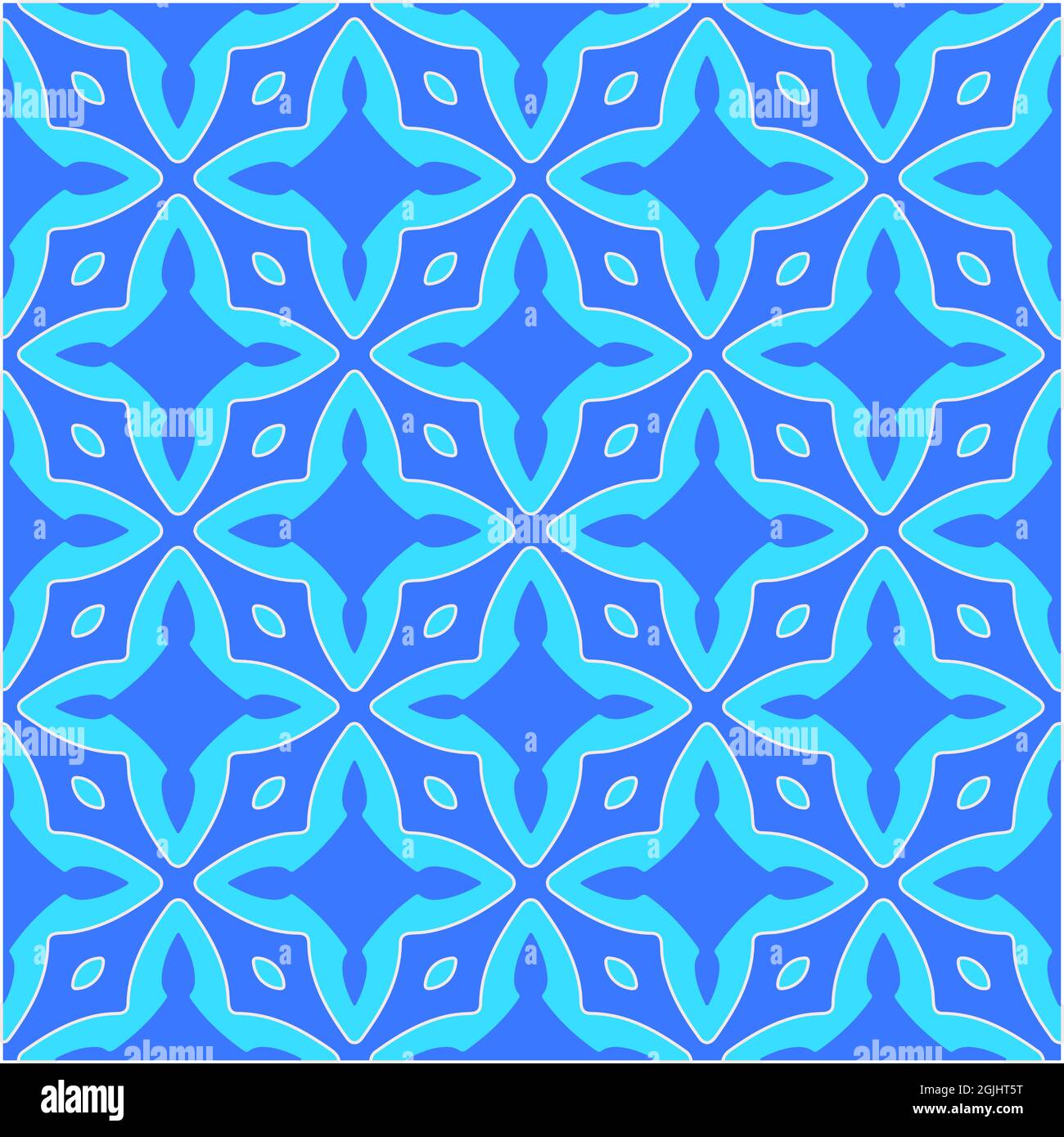 Geometric vector pattern with azure and blue color. simple ornament for ...
