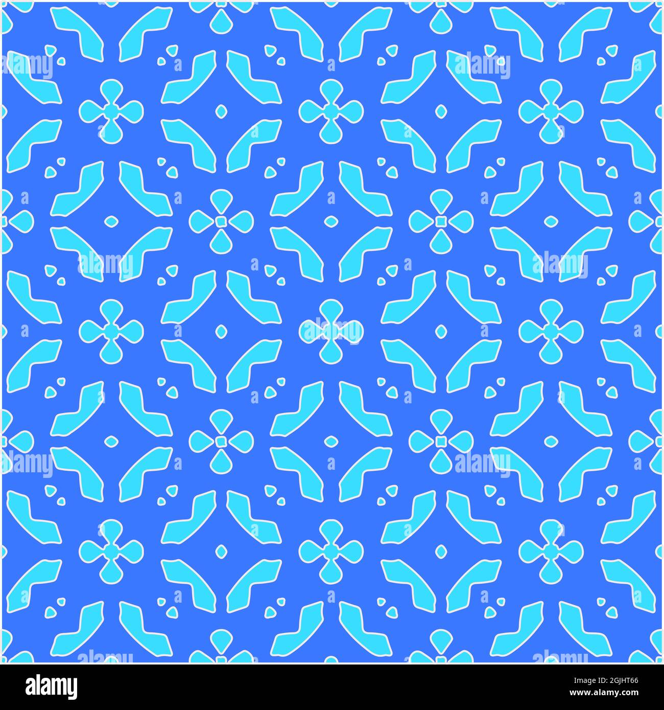 Geometric vector pattern with azure and blue color. simple ornament for ...