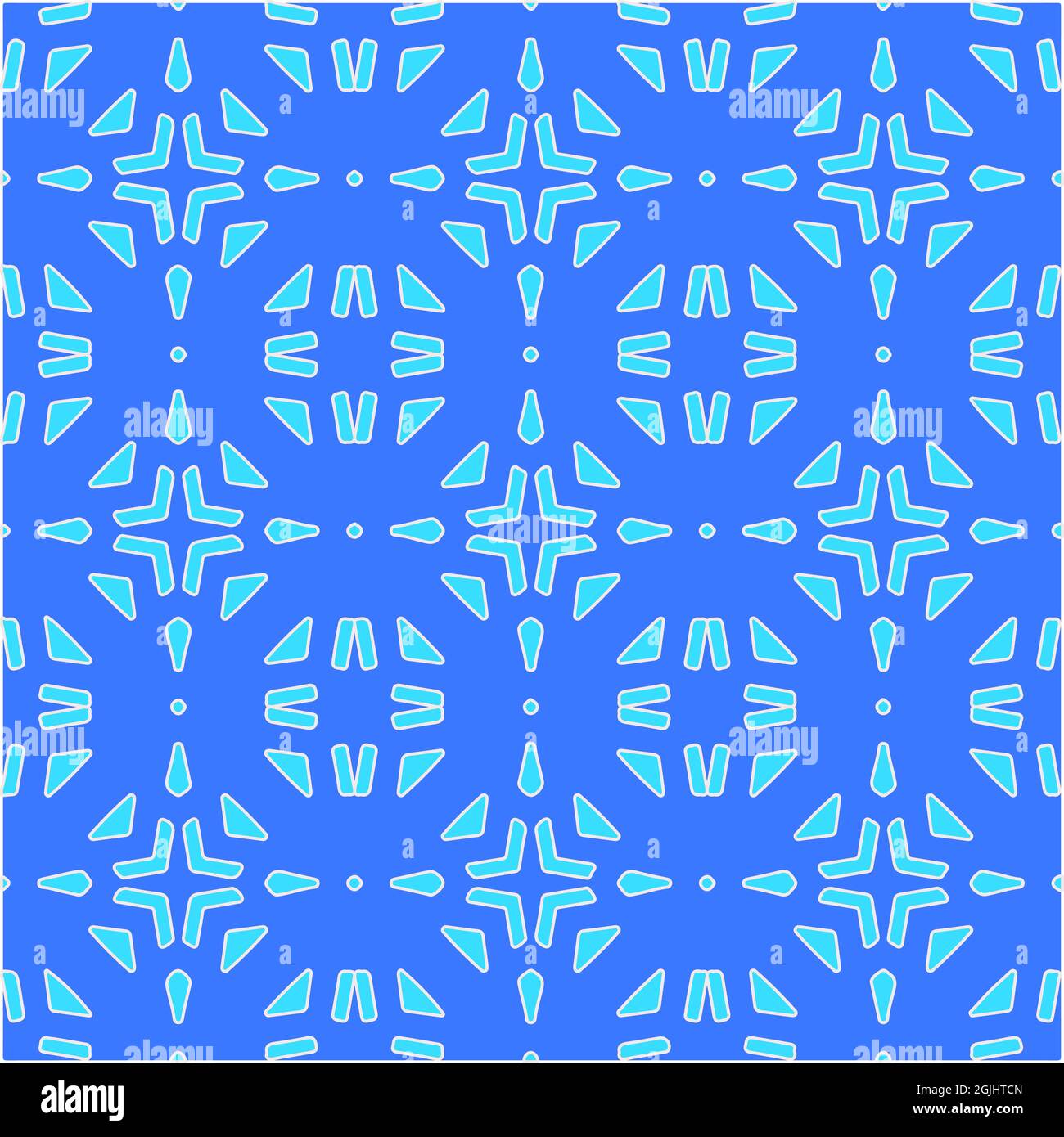 Geometric vector pattern with azure and blue color. simple ornament for ...