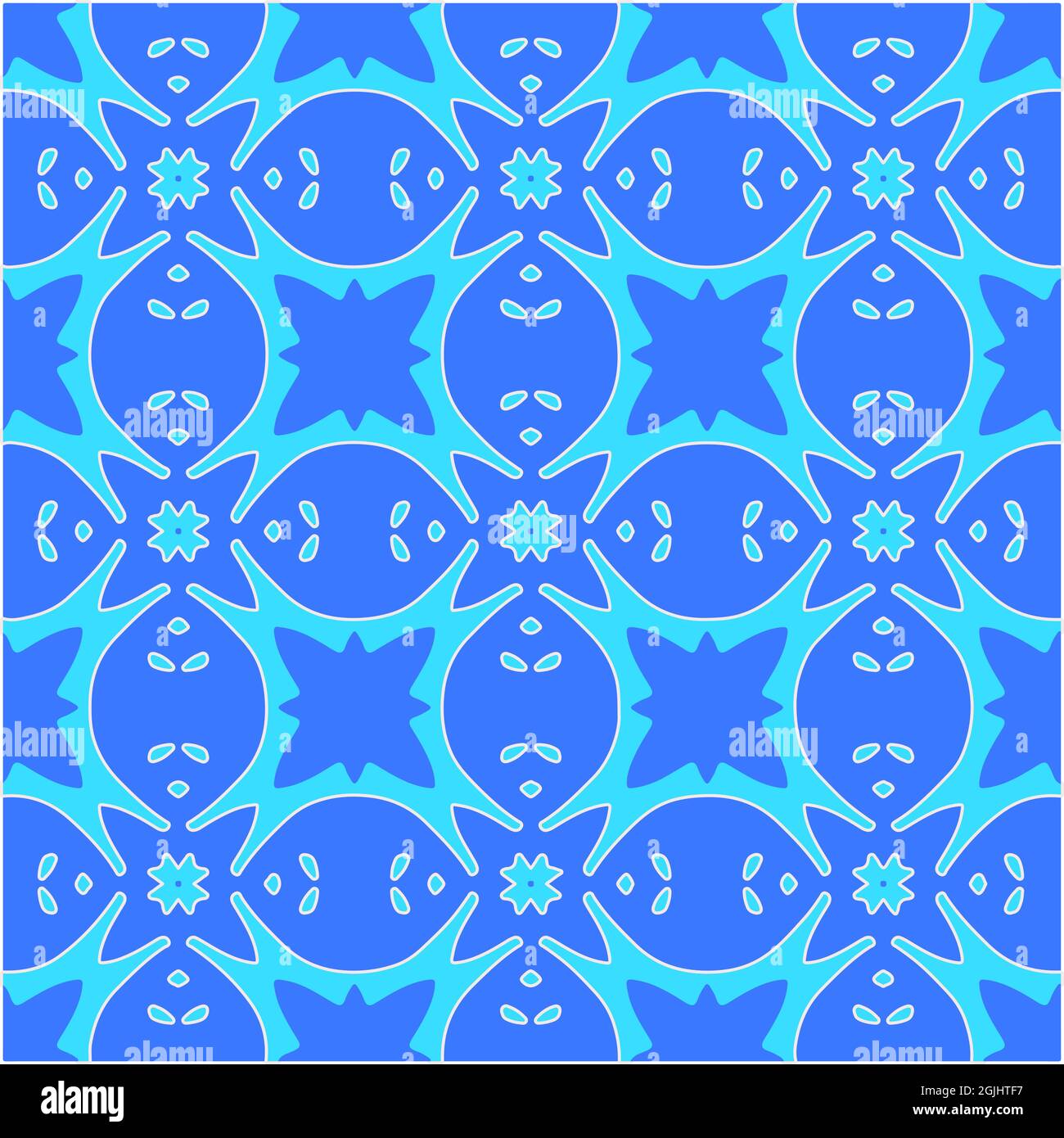 Geometric vector pattern with azure and blue color. simple ornament for ...
