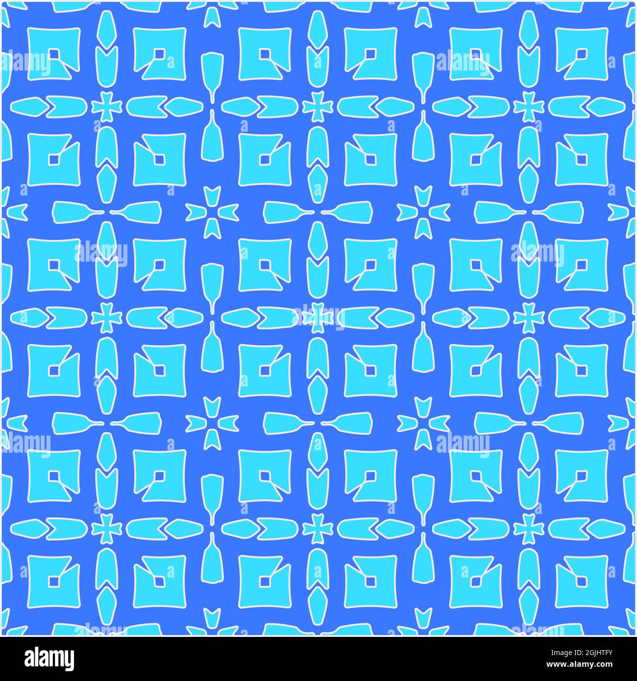 Geometric vector pattern with azure and blue color. simple ornament for ...
