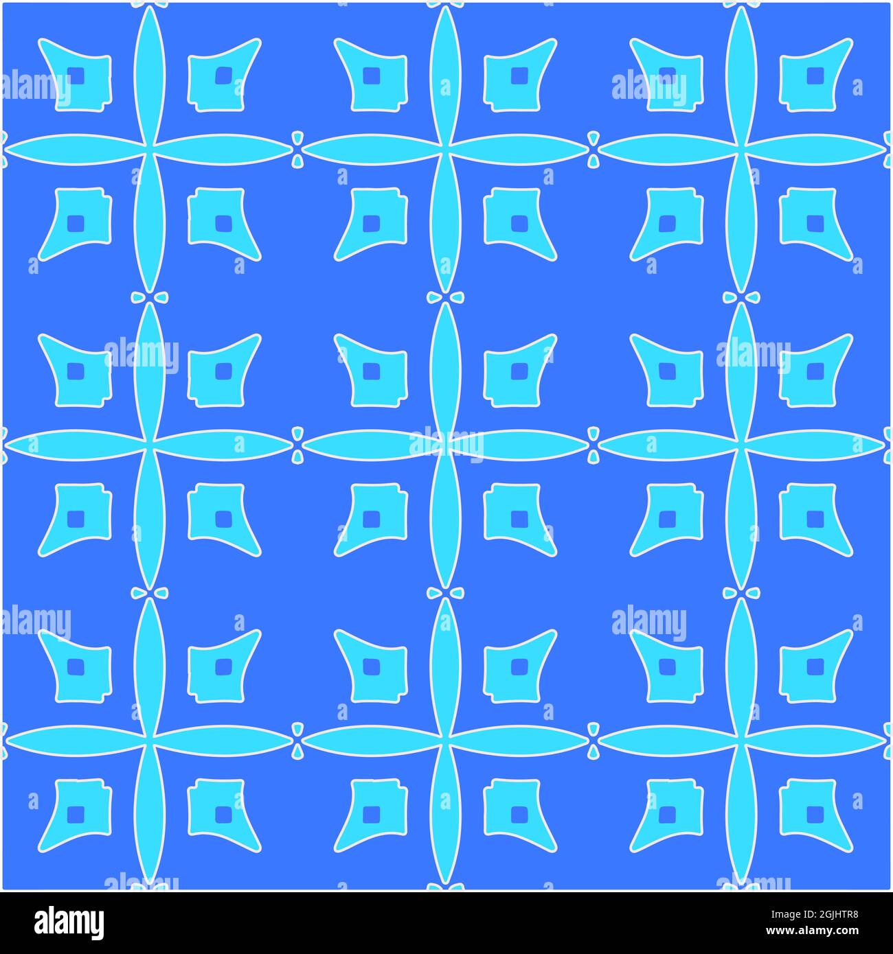 Geometric vector pattern with azure and blue color. simple ornament for ...