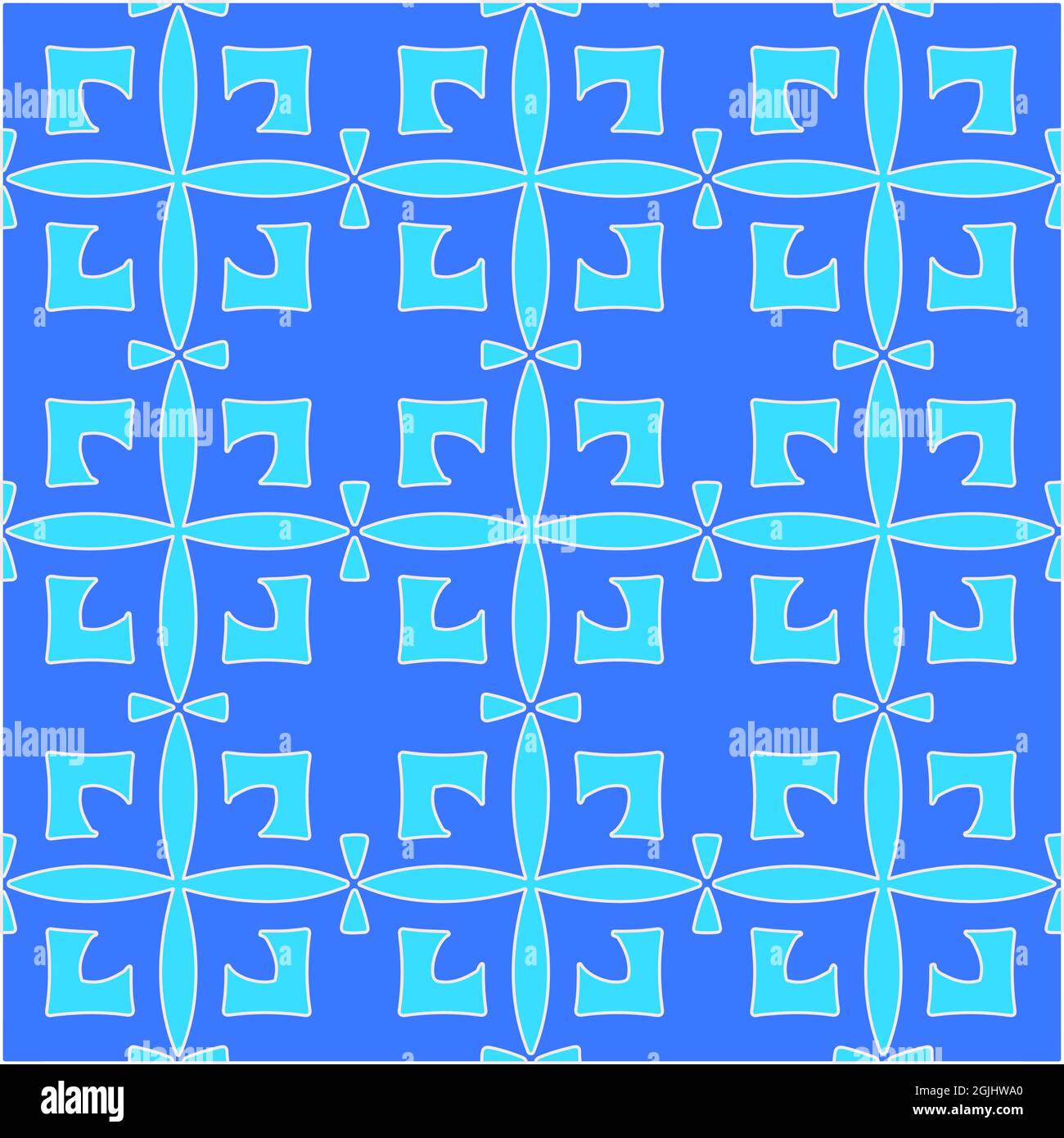 Geometric vector pattern with azure and blue color. simple ornament for ...
