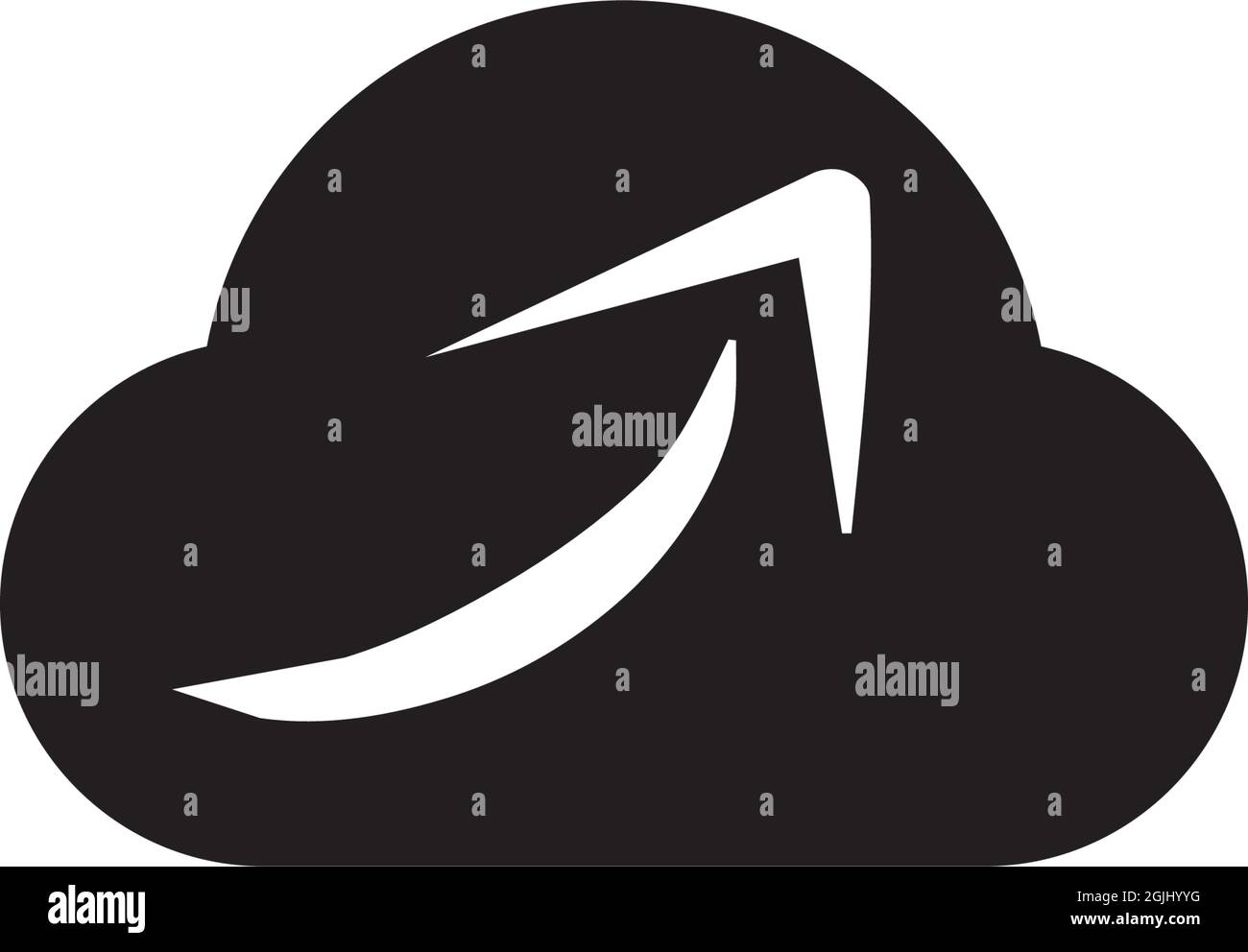 Upload icon logo design vector illustration template Stock Vector